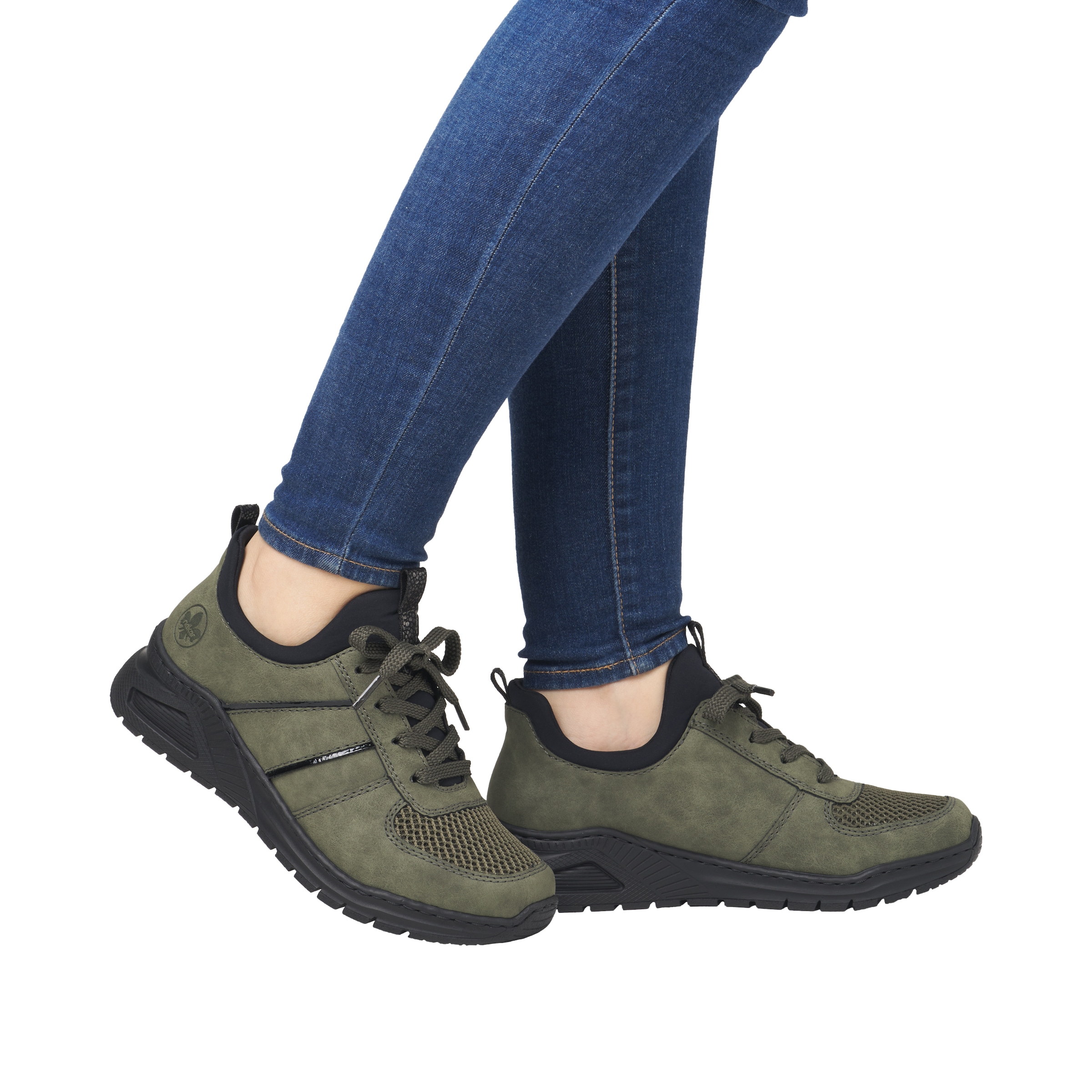 Rieker Slip-On Sneaker  Schlupfschuh, Halbschuh, Freizeitsneaker, weiche MemoSoft-Innensohle