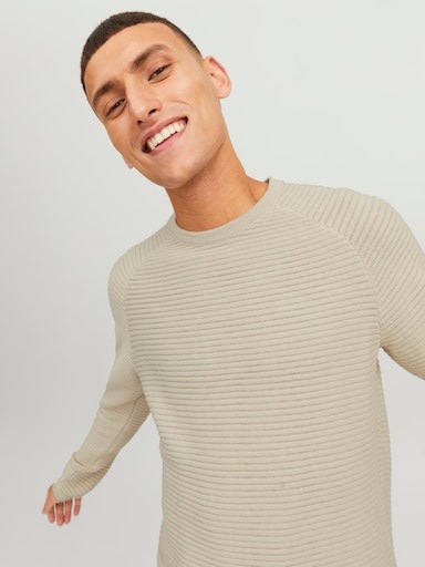 Jack & Jones Rundhalspullover »JJEMATT KNIT CREW NECK NOOS«