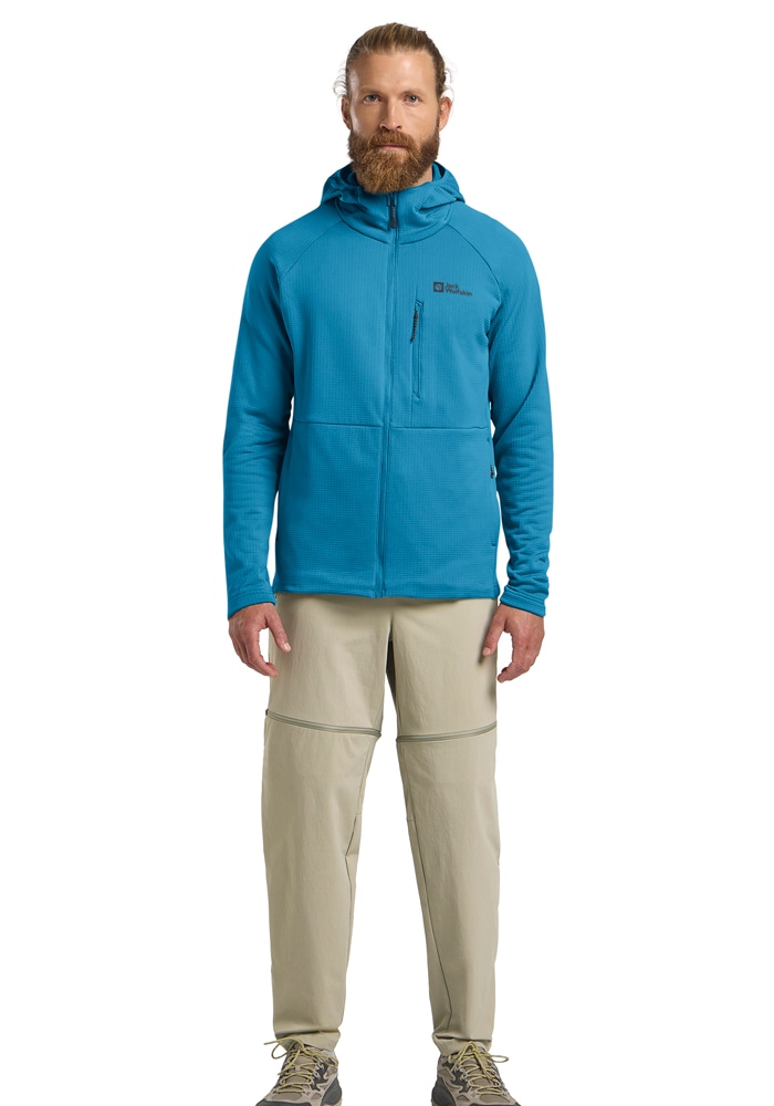 Jack Wolfskin Fleecejacke »KOLBENBERG HOODED FZ M«, mit Kapuze