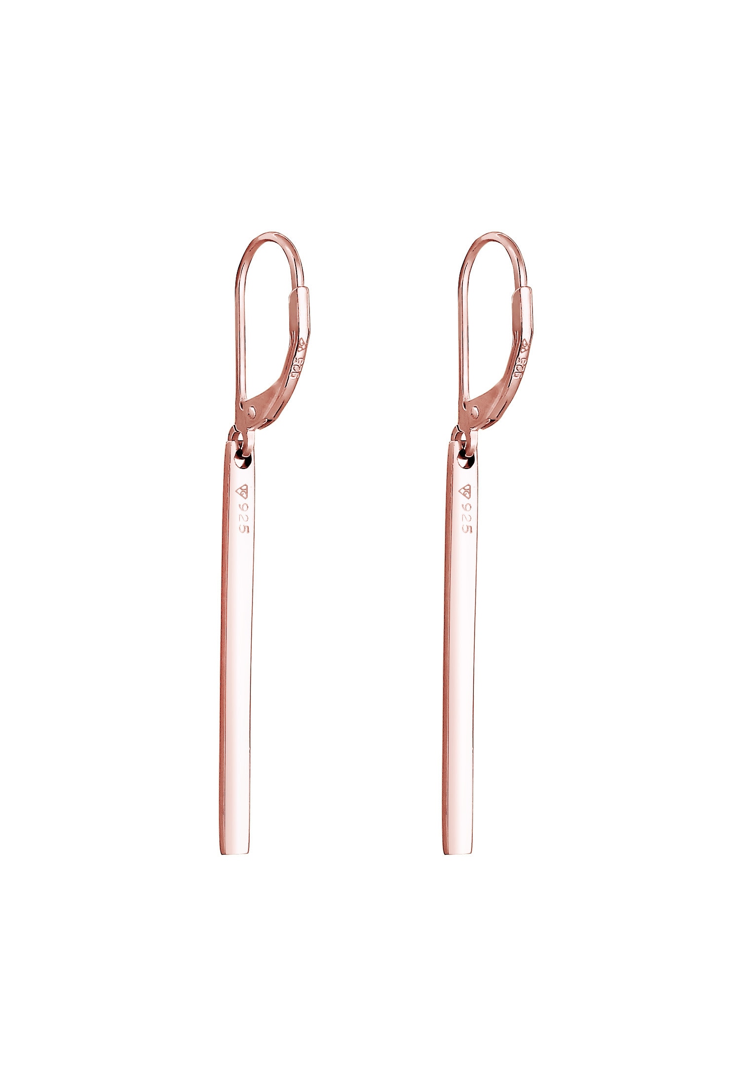Elli Paar Ohrhänger »Ohrringe Basic Hänger Geo Stab Look 925 Silber«