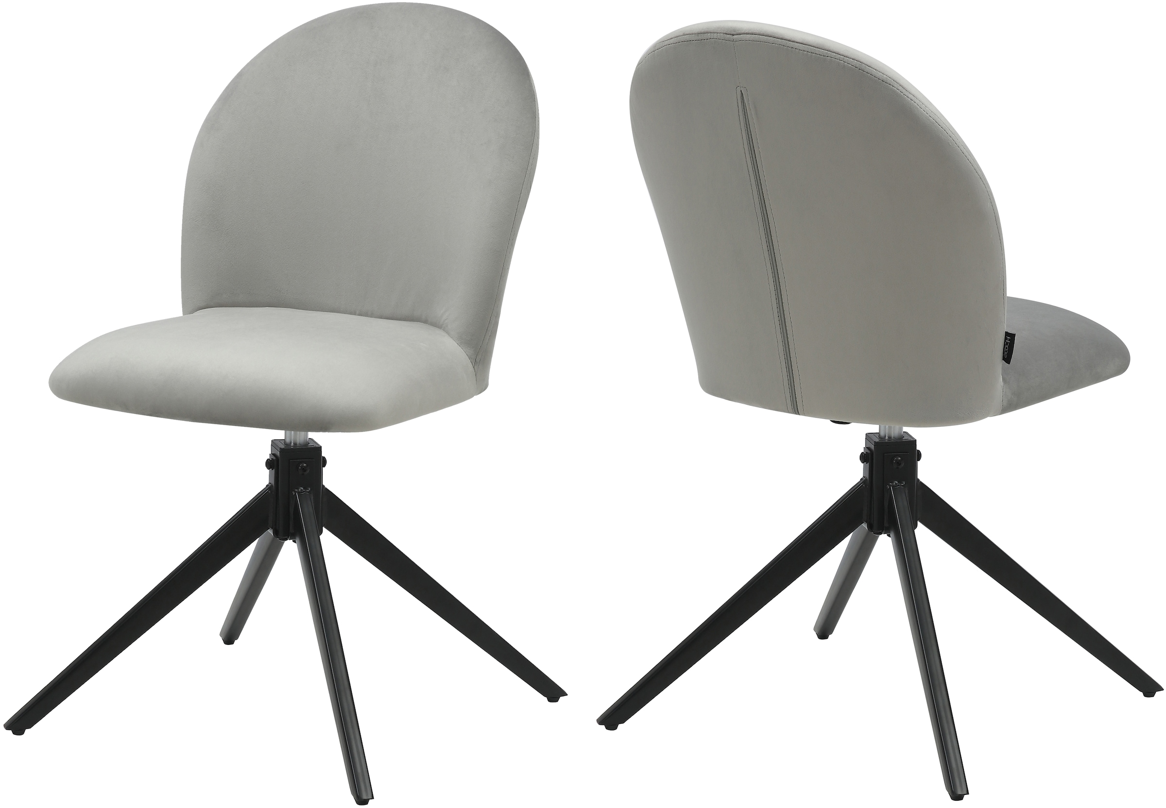 Home affaire Esszimmerstuhl »Tempa, TOPSELLER!, OTTOs Choice«, (Set), 2 St., Samtvelours, Drehstuhl mit 360 Grad Drehfunktion