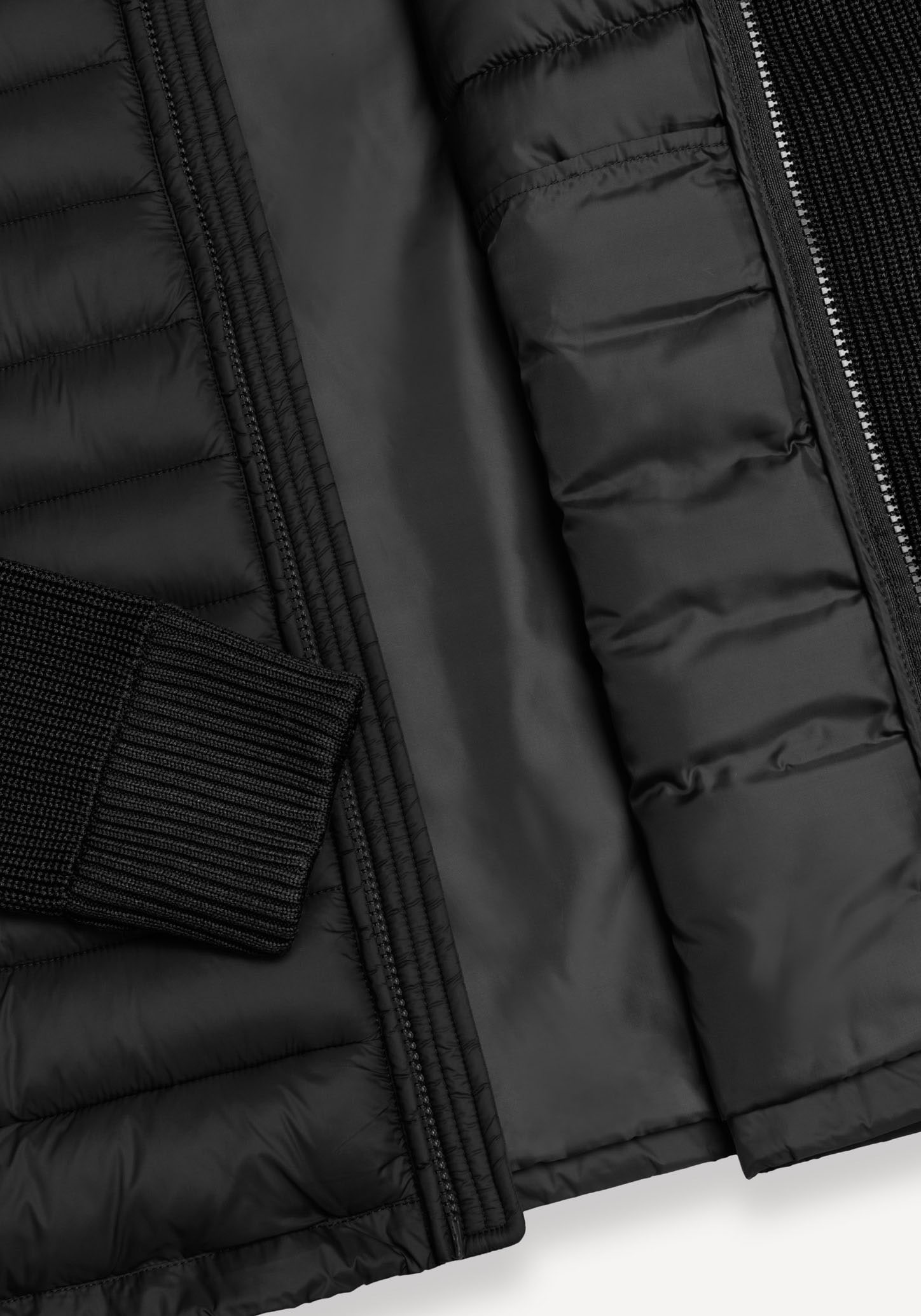 Colmar Hybridjacke Strickärmel, Regular Fit, Zwei-Wege-Reißverschluss