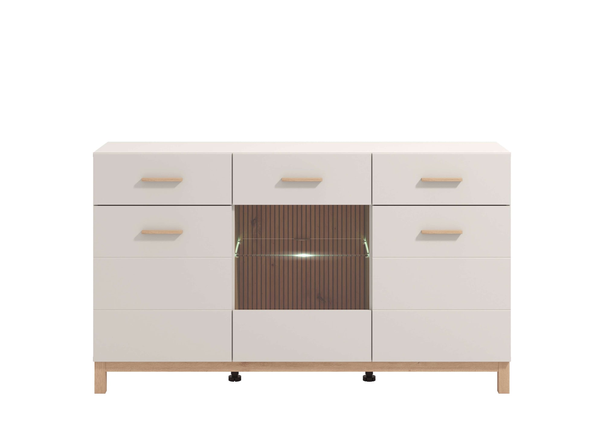 Home affaire Sideboard »Essex, Kommode, Kombikommode, Anrichte, Schrank« Modernes Sideboard: Kaschmir-Dekor, 3 Türen & 2 Schubladen