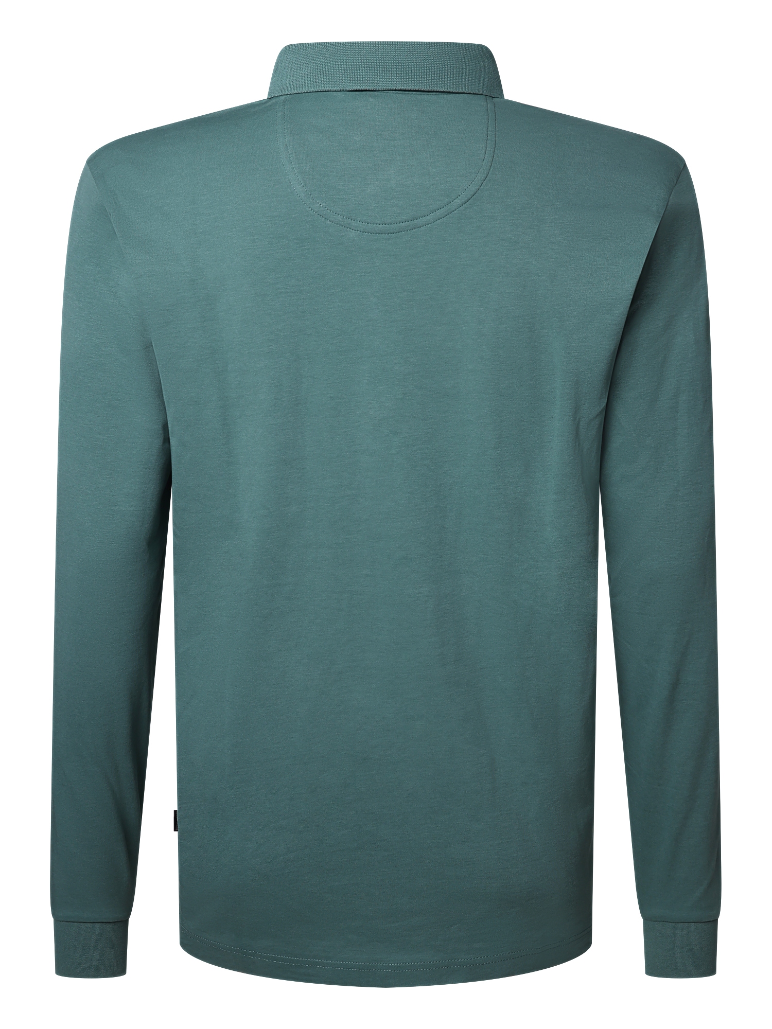 Pierre Cardin Langarm-Poloshirt, Brusttasche mit Marken- Applikation