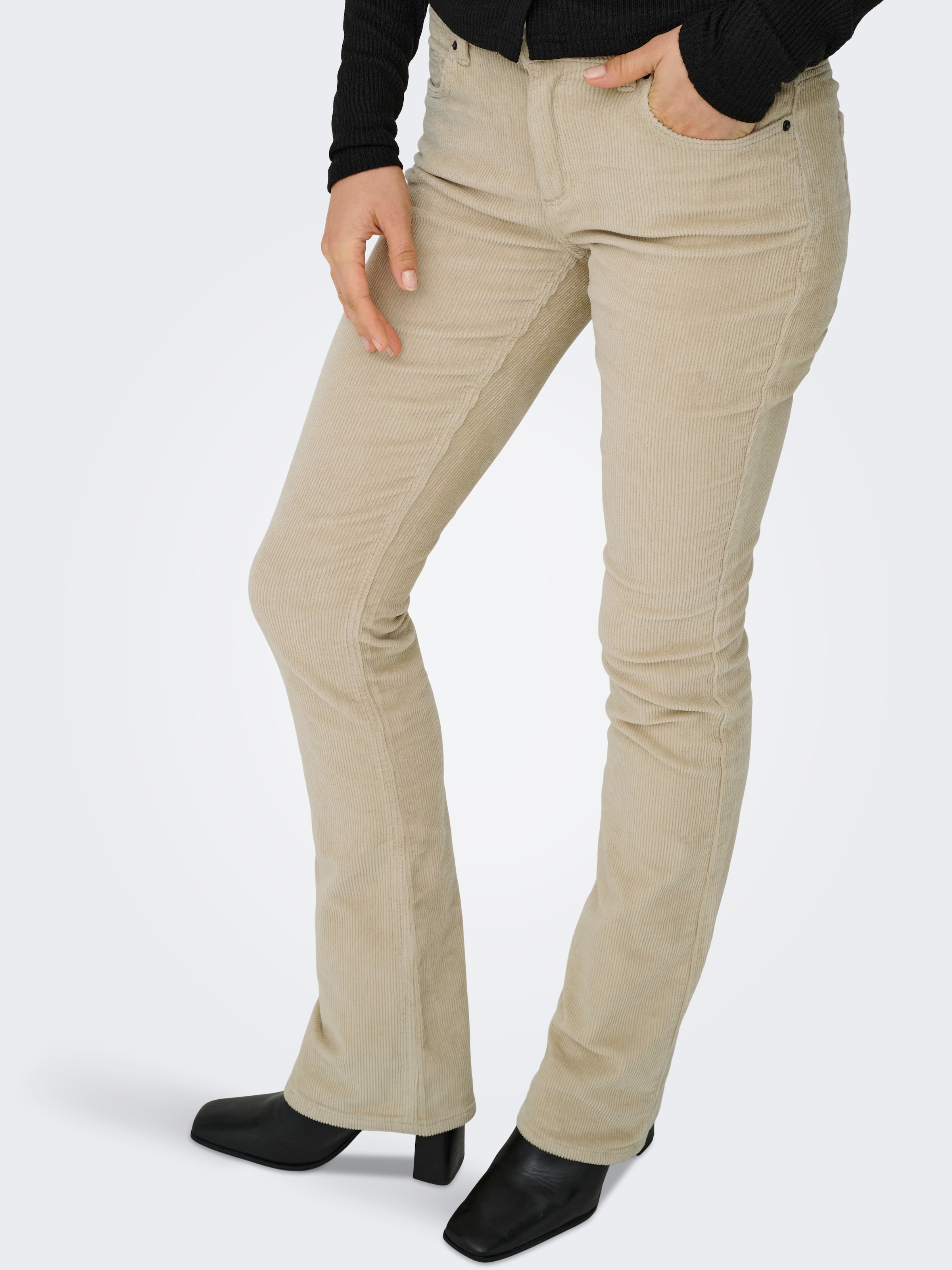 ONLY Cordhose »ONLMARY – Flared Cordhose mit Stretchkomfort«, slim fit, modisch, Cord, Baumwollmischung