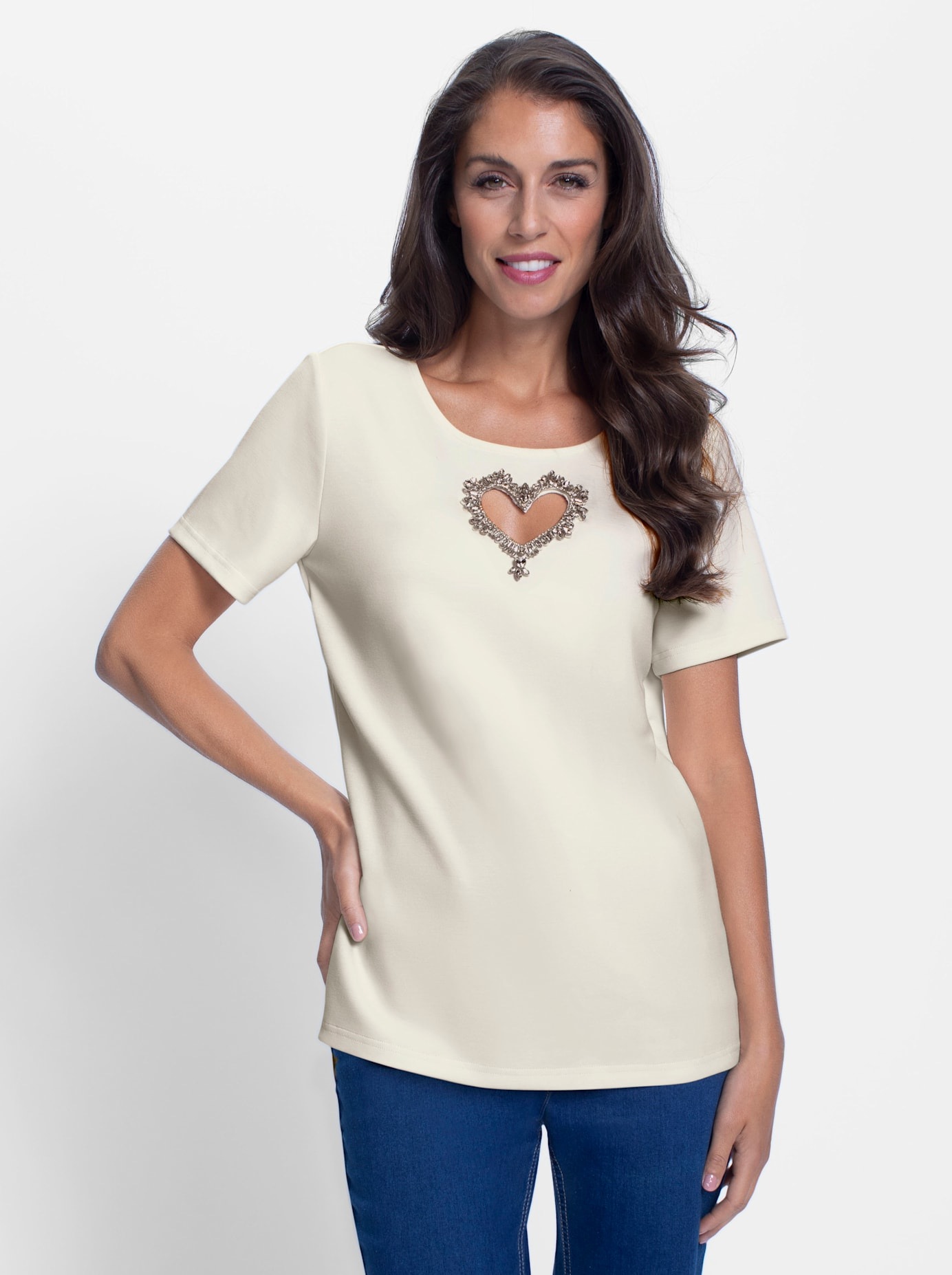 heine Kurzarmshirt »Shirt«, (1 tlg.)