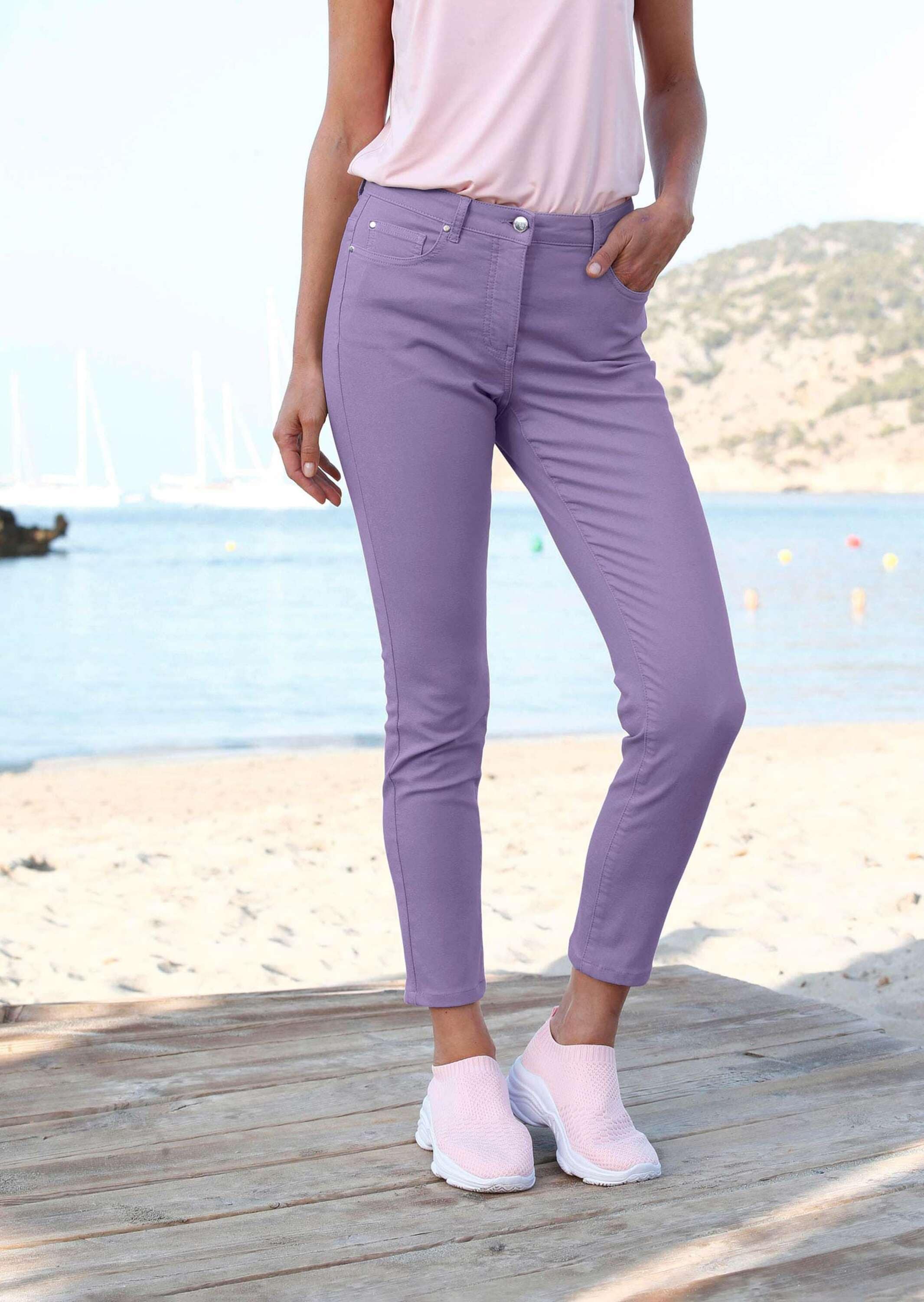 GOLDNER 7/8-Hose »Kurzgröße Schmale Stretchhose BELLA«  Ohne