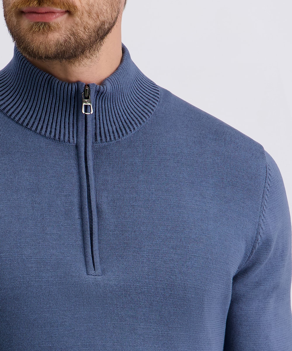 Pierre Cardin Strickpullover, mit Troyer Kragen
