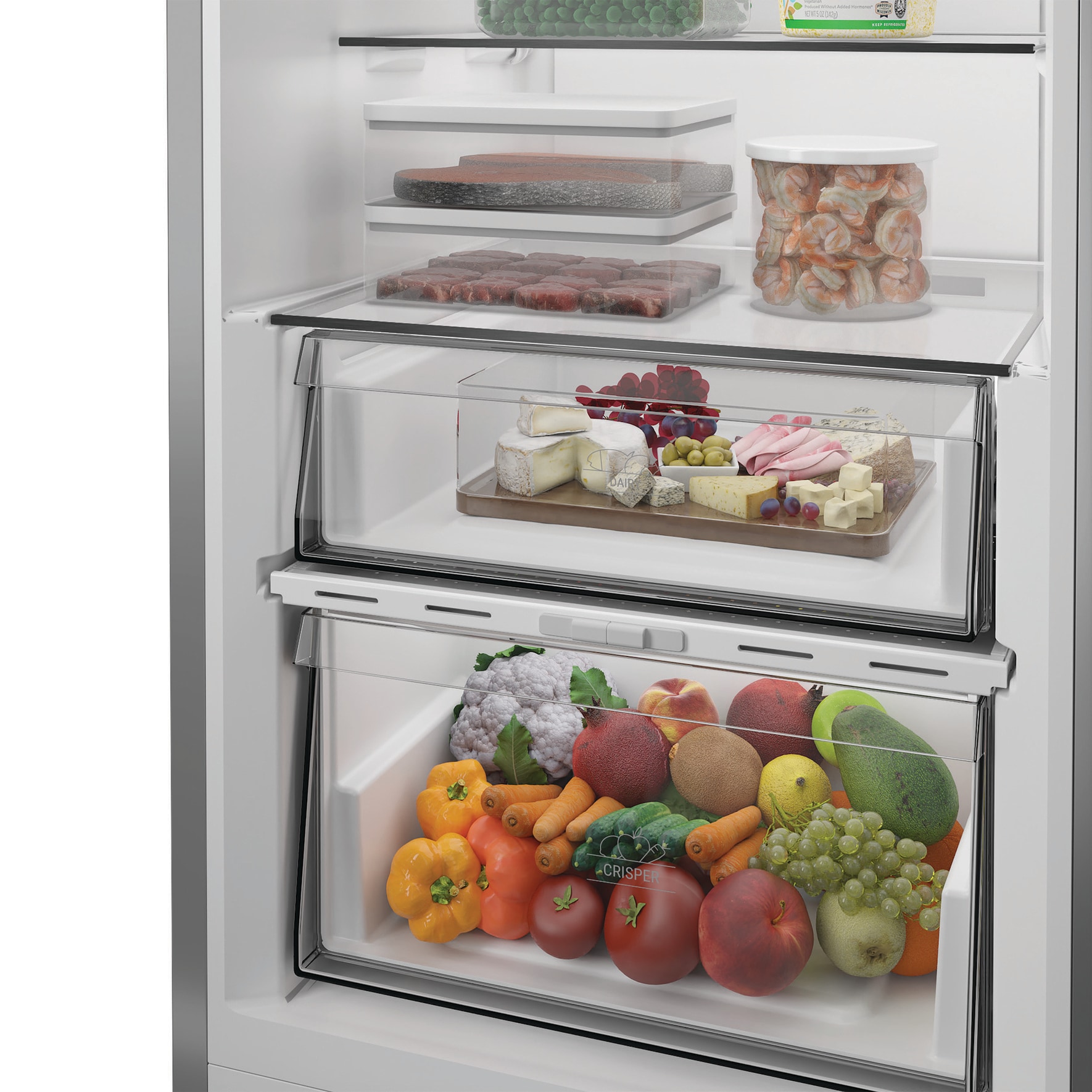 BAUKNECHT Kühlschrank KR 186GC IN »KR 186GD IN« 186,5 cm hoch 59,7 cm breit SmoothFit - 90°-Türöffnung für mehr Komfort