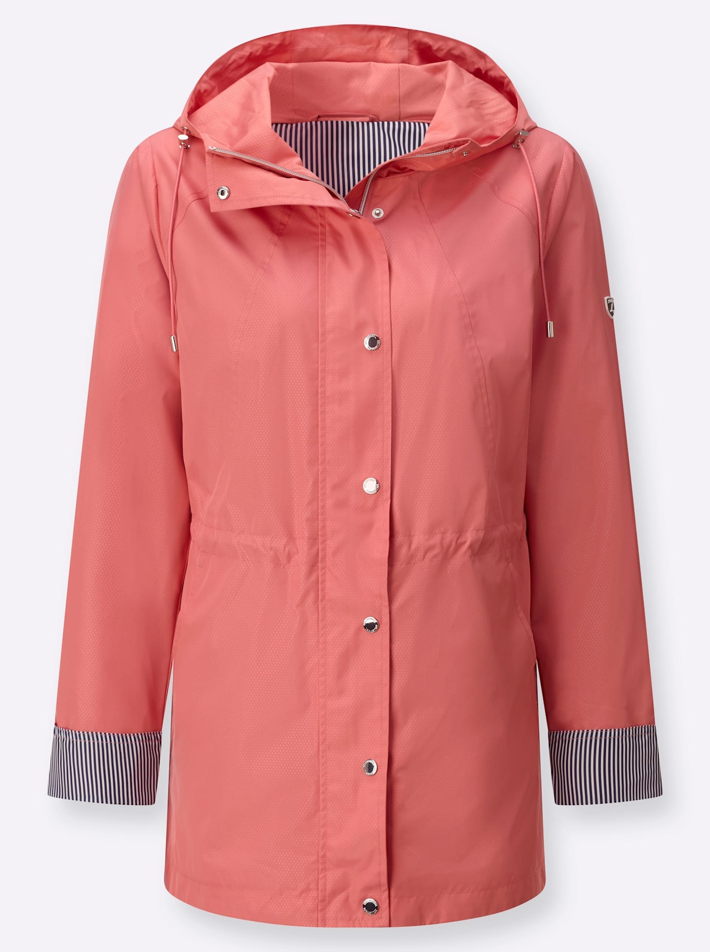 Casual Looks Langjacke mit Kapuze