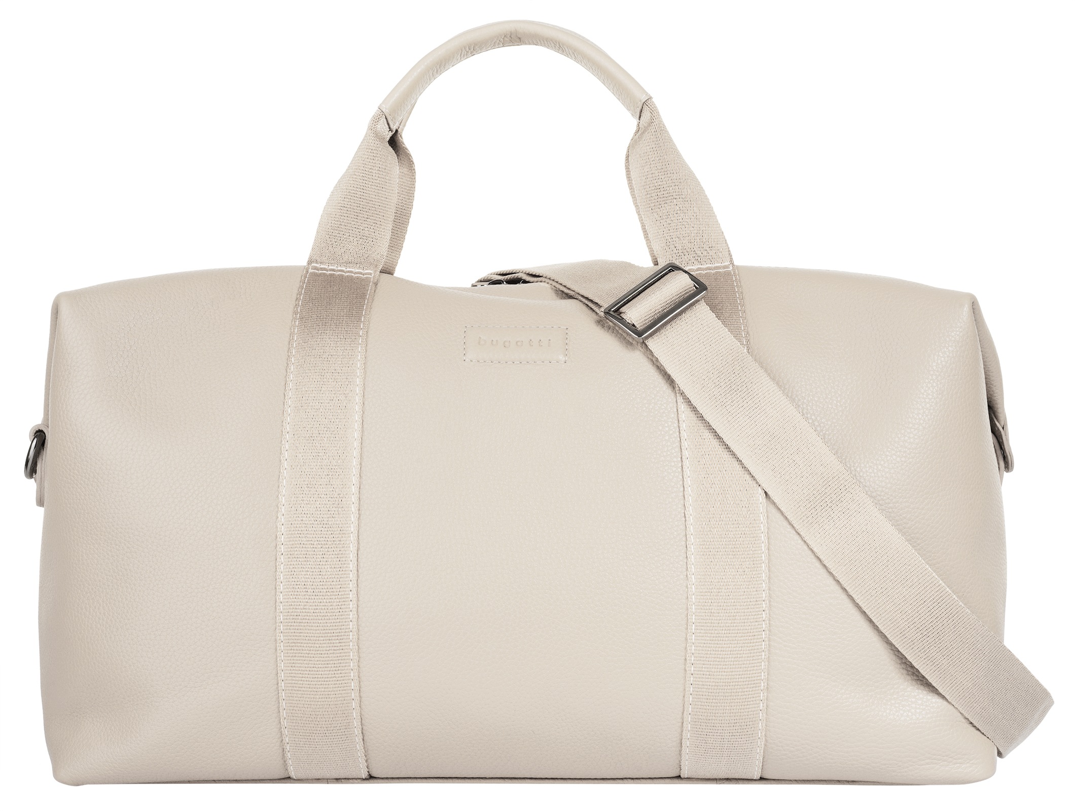 Bugatti Damen Reisetasche »ELSA« echt Leder in weiß, Größe B/H/T: 46 cm x 24 cm x 22 cm onesize