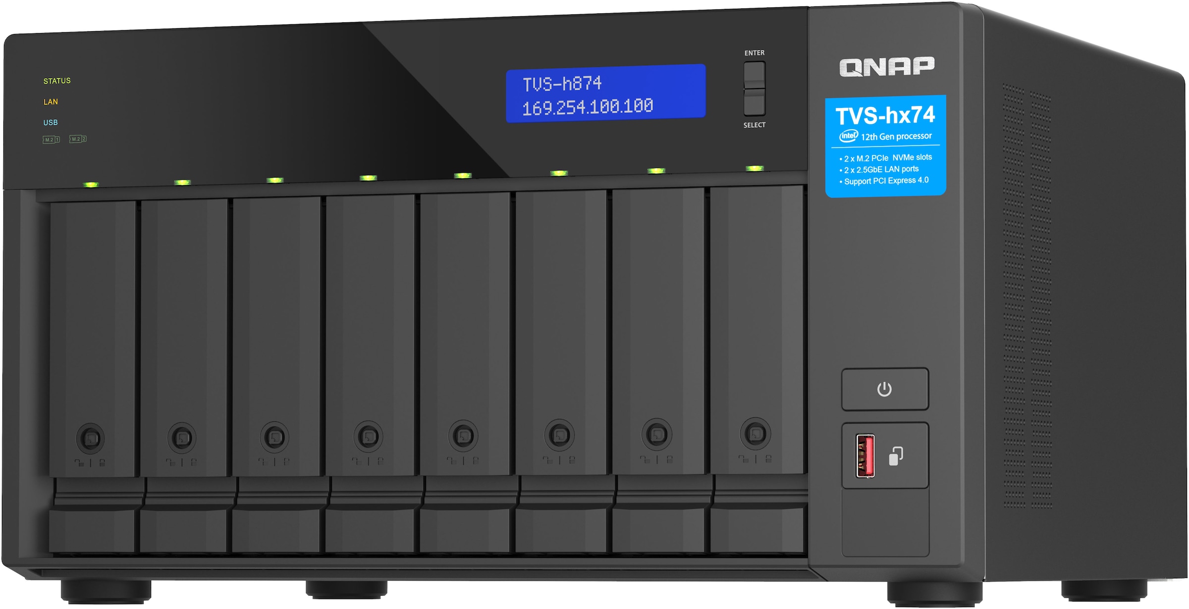 QNAP NAS-Server »TVS-H874T-I7-32G«