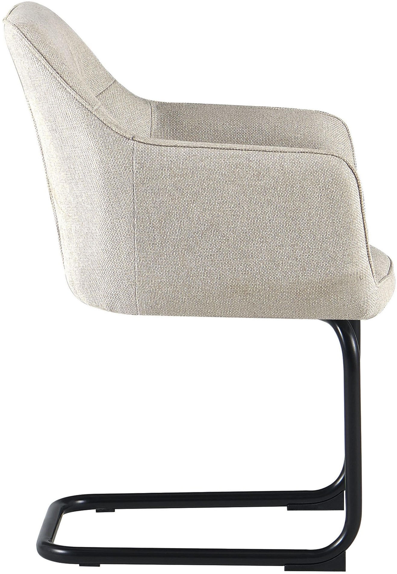 OTTO home Freischwinger »Elba« (Set) 2 Stk.gemütlicher Stuhl / Sessel, 180 Grad drehbar, Auto Return, Webstoff