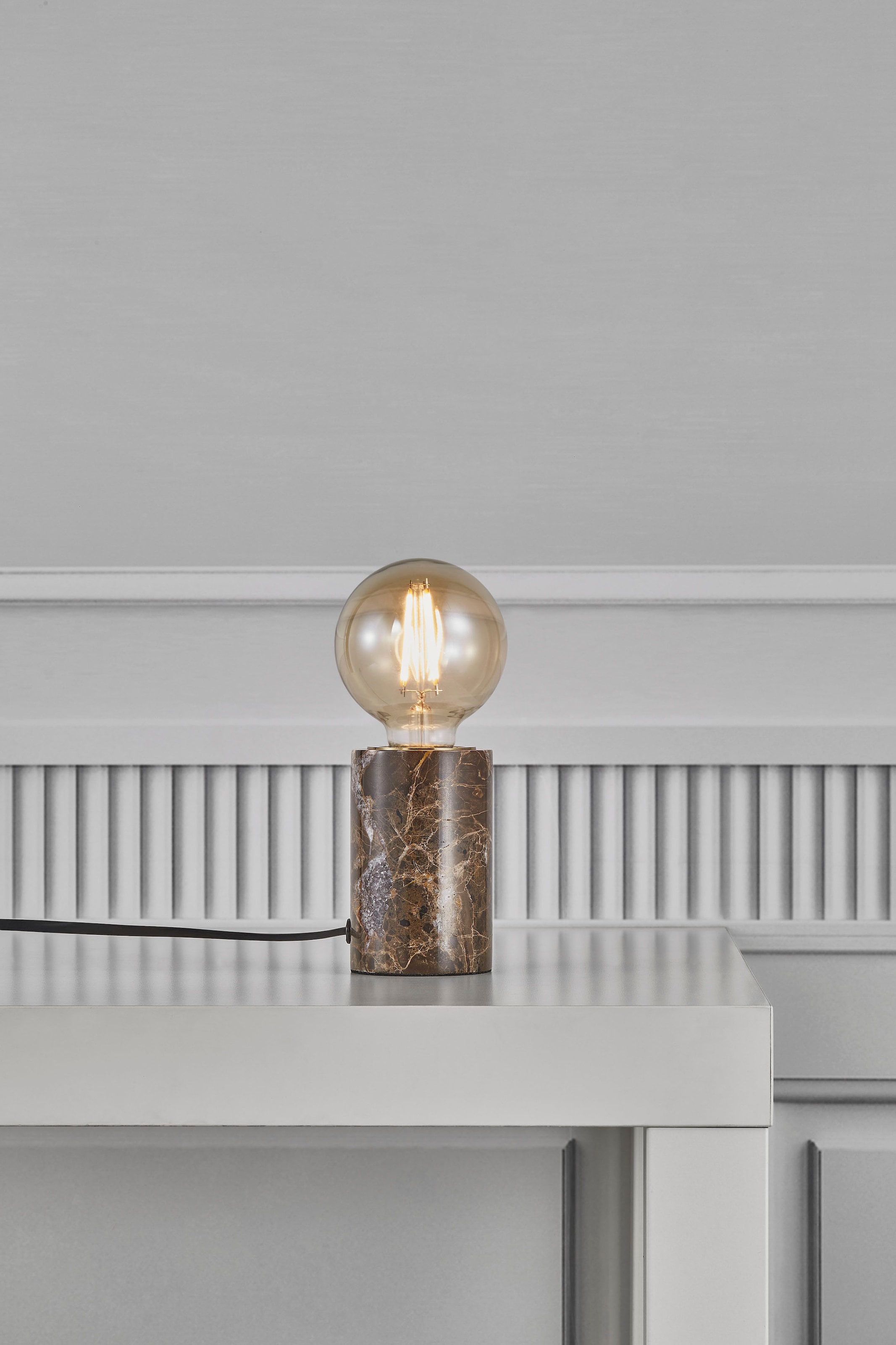 Nordlux Tischleuchte »Siv Marble«, Natürlicher Stil, einzigartige  Marmorstruktur, für E27 LED Leuchmittel im OTTO Online Shop