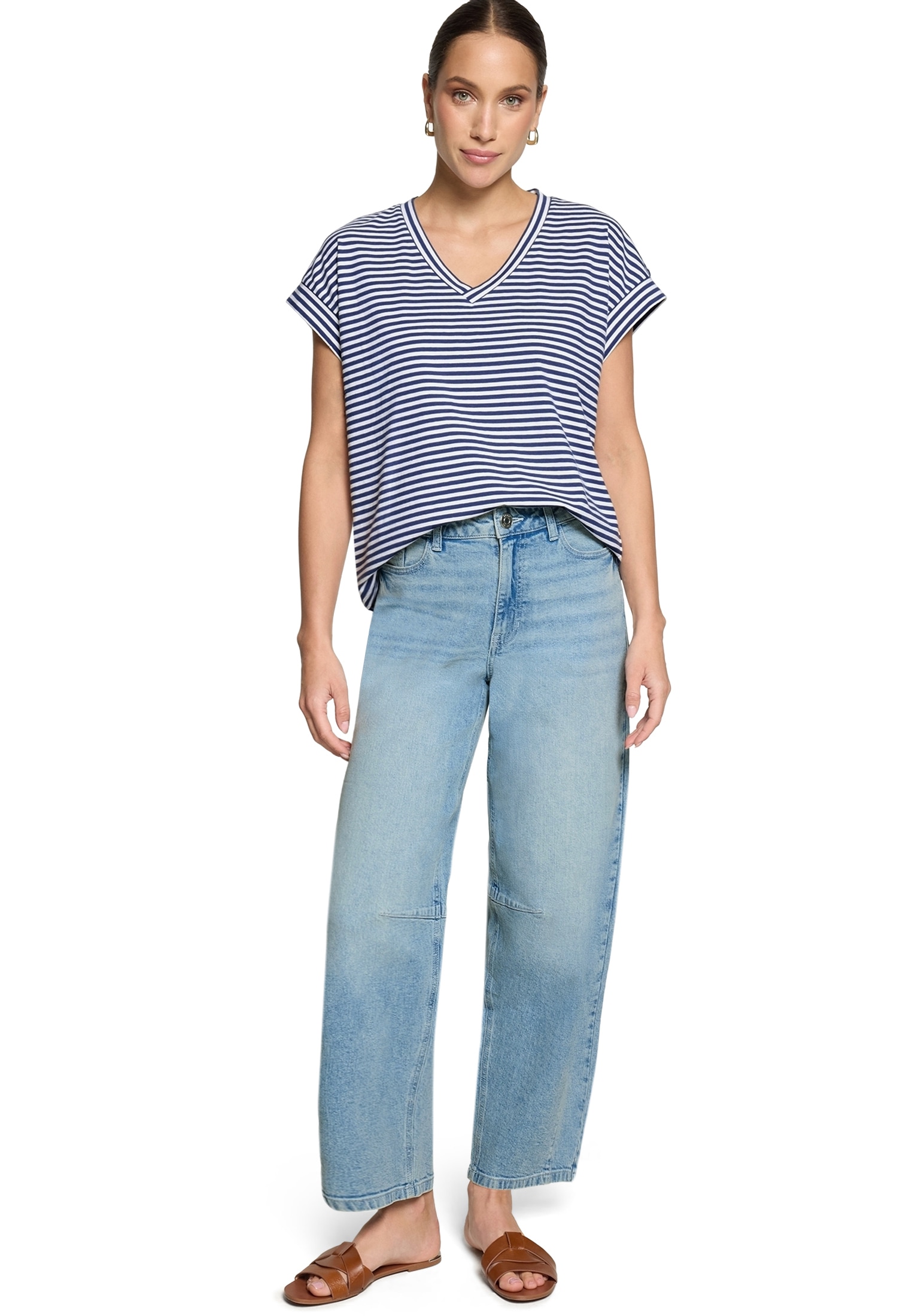 Zero 5-Pocket-Hose »Modern fit Jeans mit Waschung«