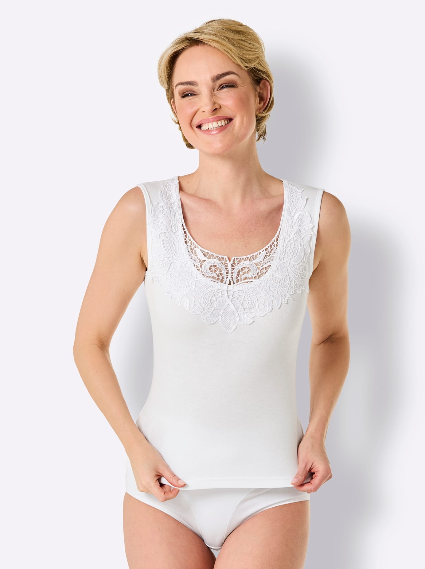 Wäschepur Damen Unterziehshirt 1 Stk. tlg. in weiß, Größe 50