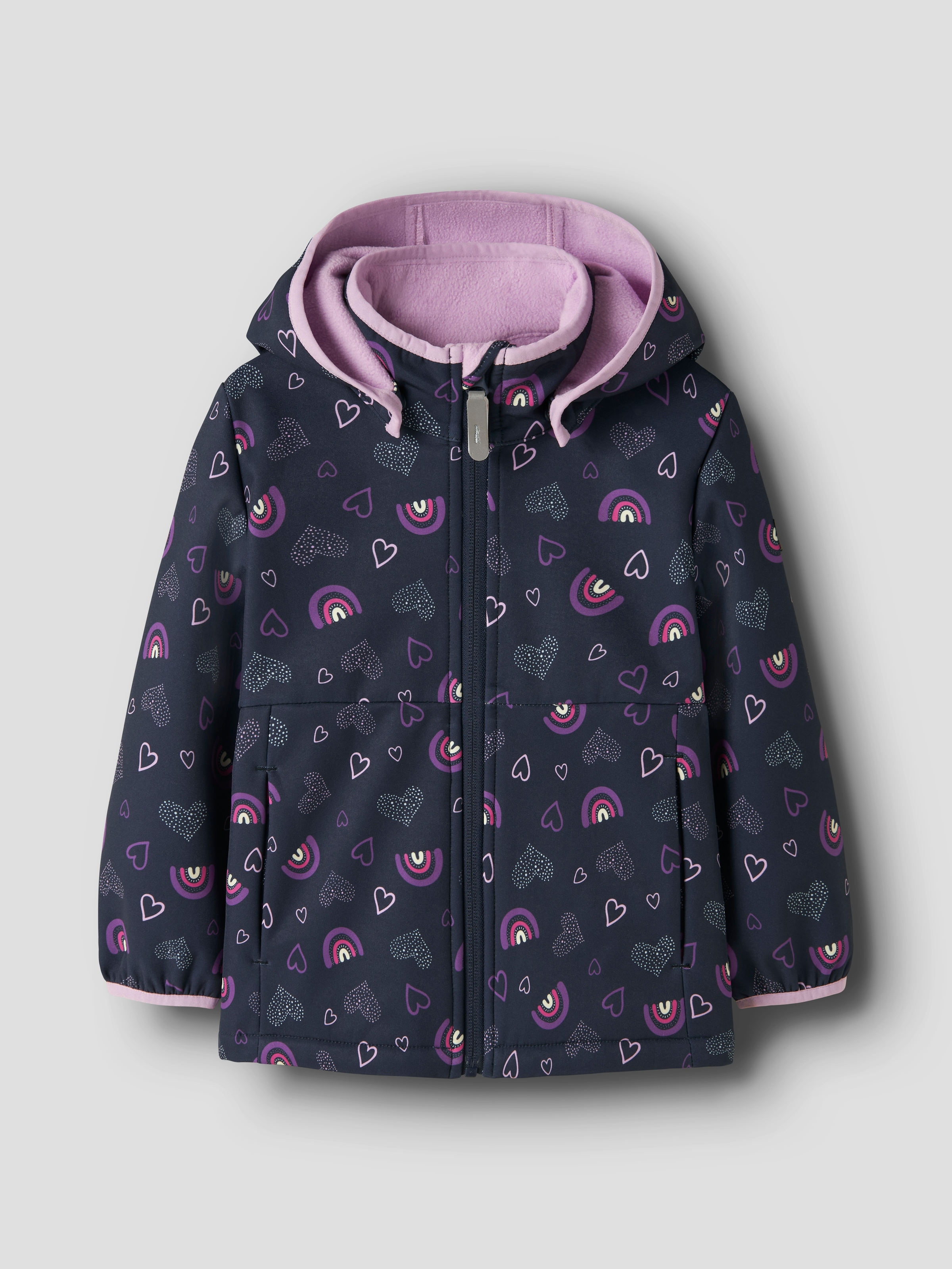 Name It Softshelljacke »NMFMALTA05 SOFTSHELL JACKET AOP FO1« mit Kapuze Materialmix, wasserdicht, winddicht