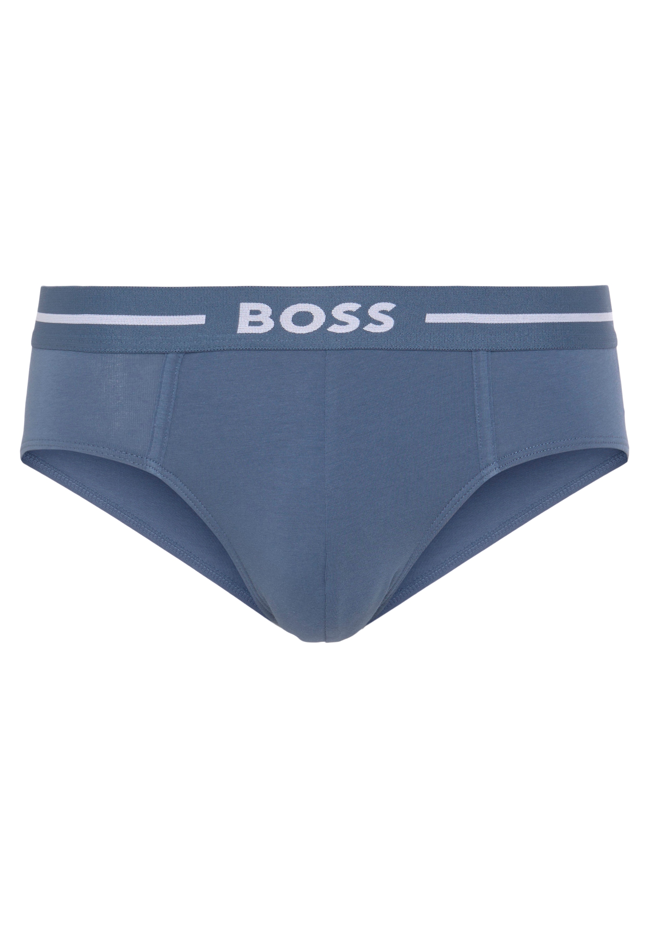 BOSS Hipster »HipBr 3P Bold«, (Packung, 3 St., 3er), mit BOSS Schriftzug auf dem Bund