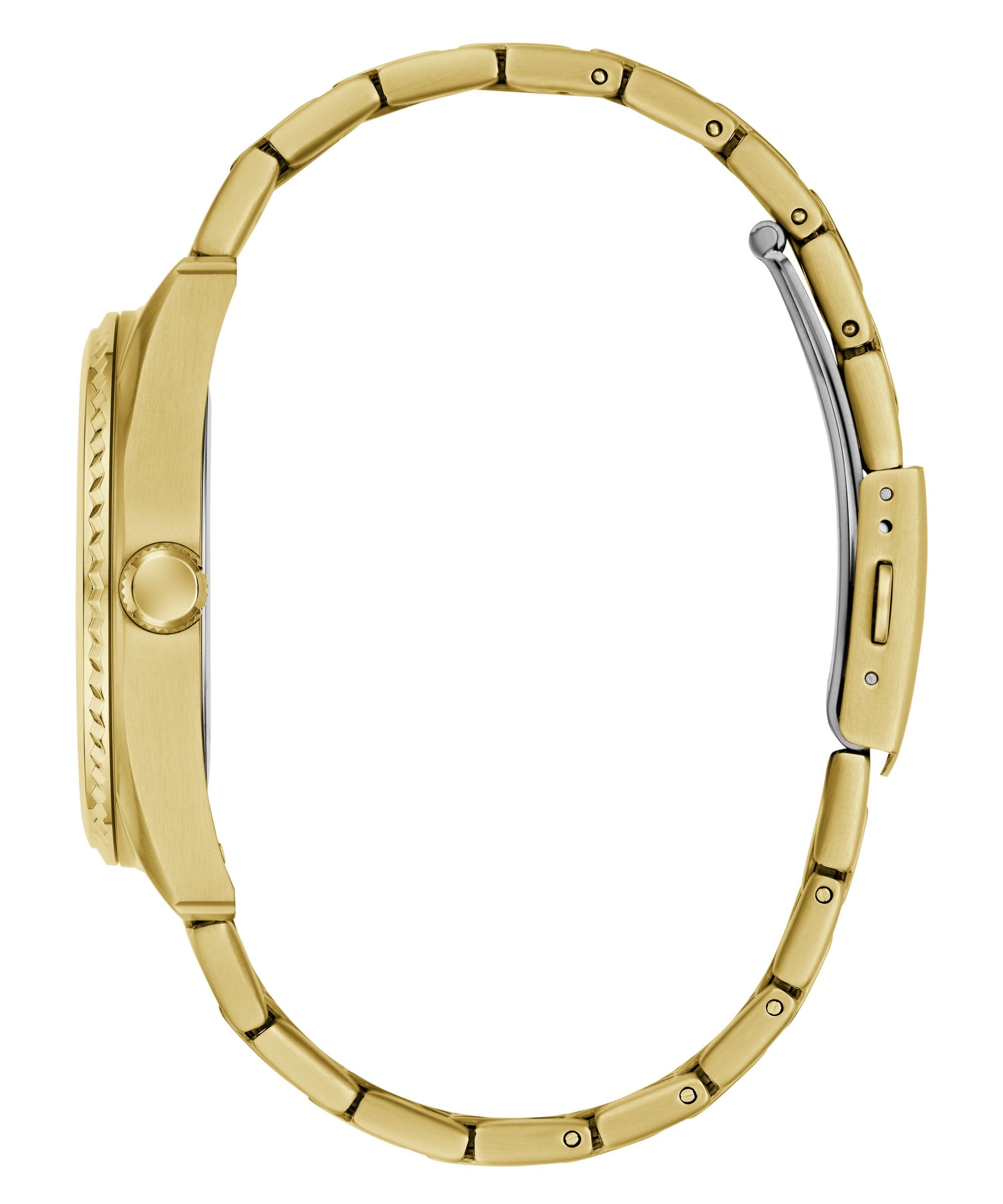Guess Multifunktionsuhr »CAMDEN« Quarzuhr, Armbanduhr, Herrenuhr, Edelstahlarmband, analog, Wochentag