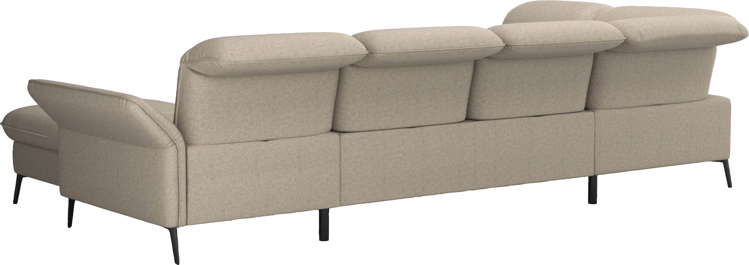 sit&more Wohnlandschaft »Emely, inkl. Sitztiefenverstellung« wahlweise mit Bettfunktion,Bettkasten,Kopf- & Armteilverstellung