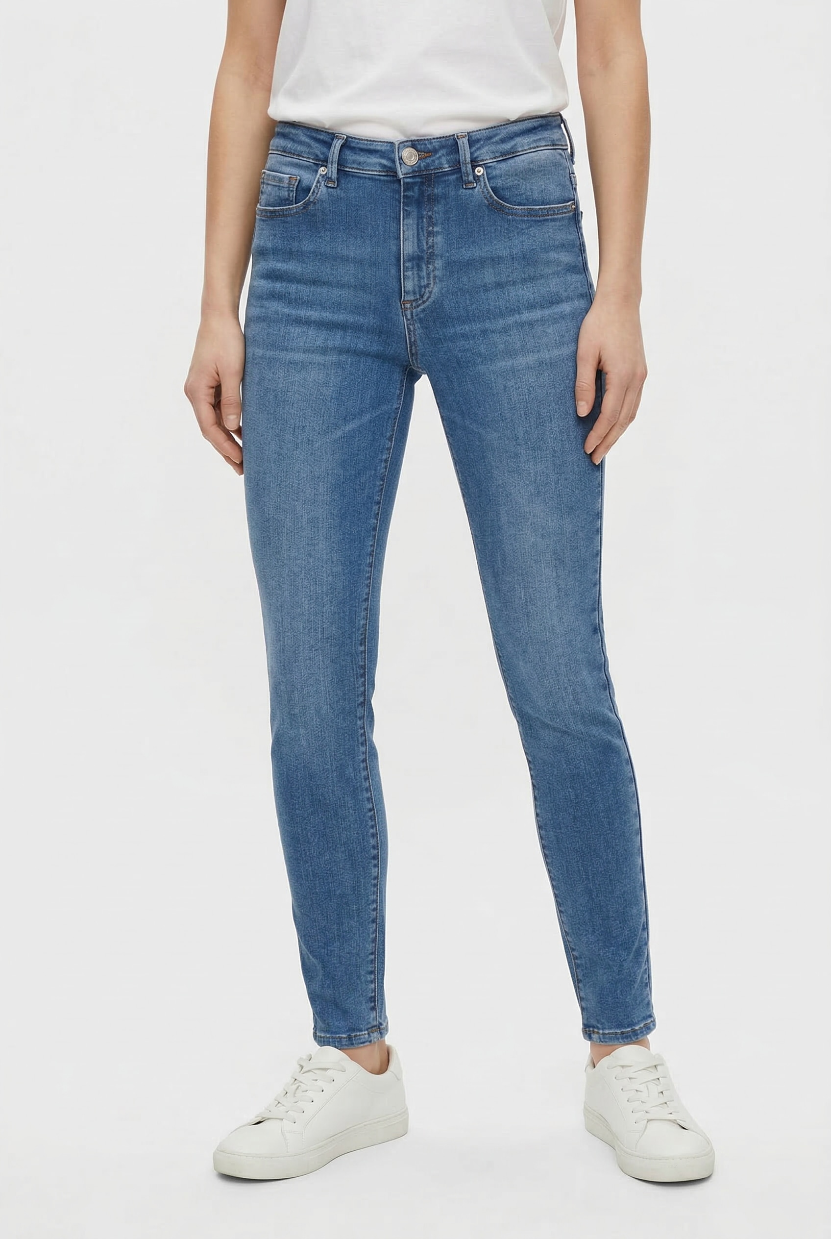 Vero Moda Skinny-fit-Jeans »VMPOLLY MR SKINNY JEANS RA3049 NOOS« Baumwollmischung, skinny fit