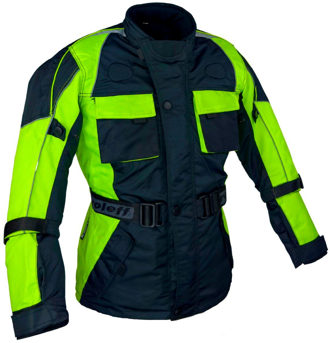 roleff Motorradjacke »Kids«, geeignet für Kinder, mit Sicherheitsstreifen
