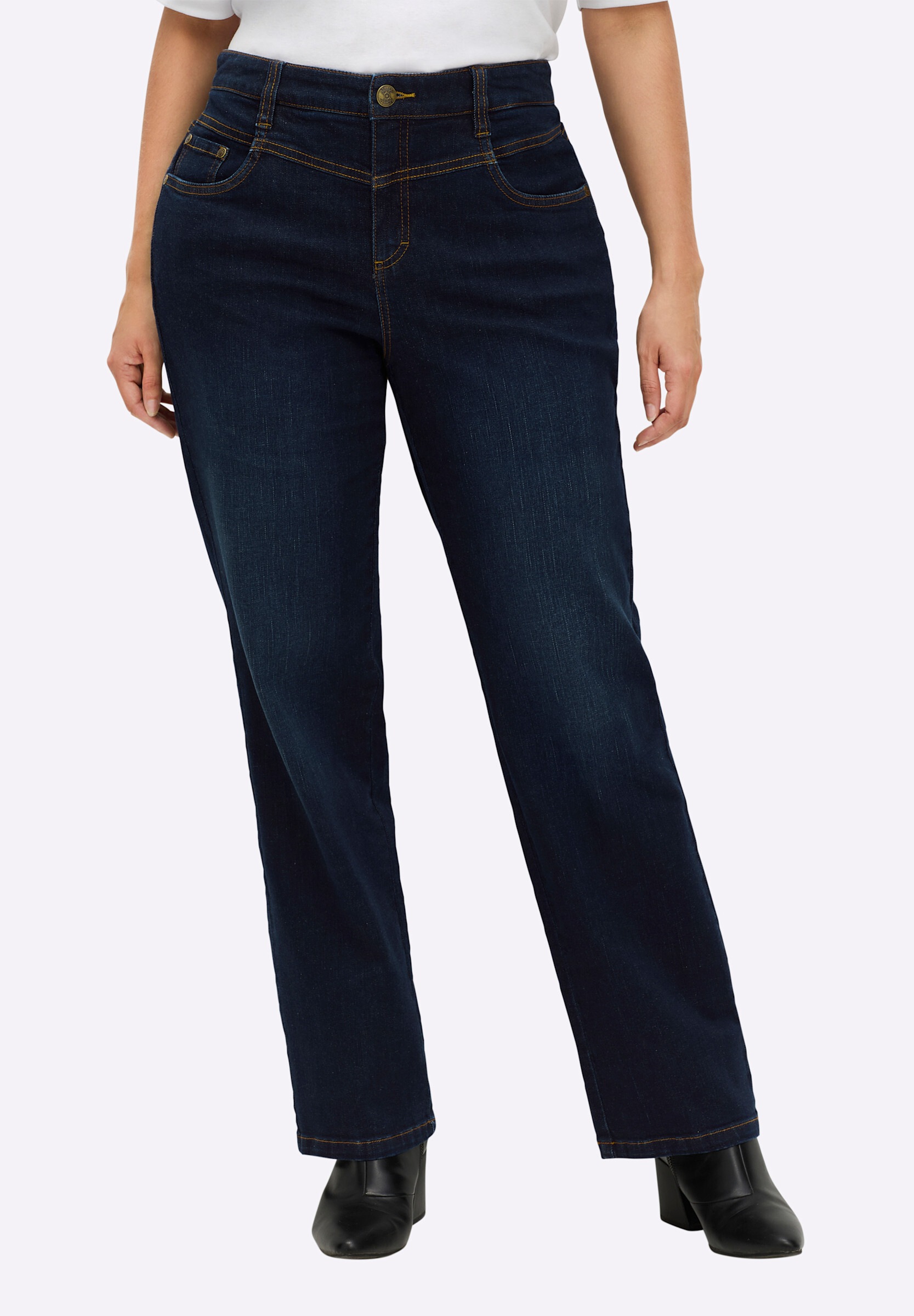 Sheego 5-Pocket-Jeans »Jeans 5-Pocket-Jeans in gerader Beinform«