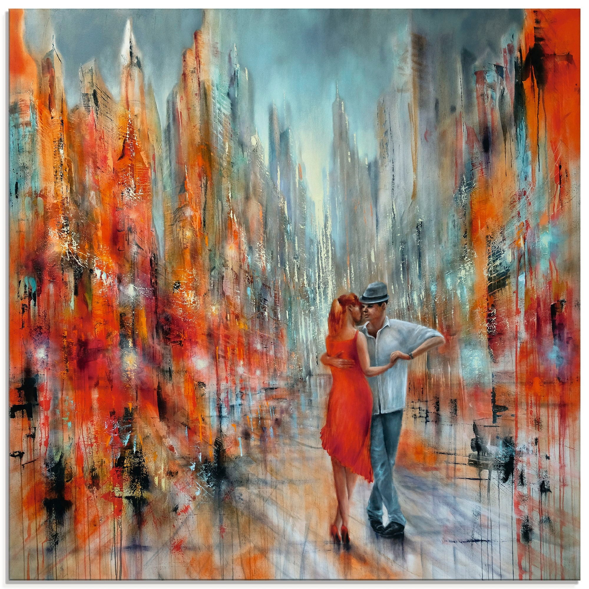 Artland Glasbild »Salsa«, Sport, (1 St.)