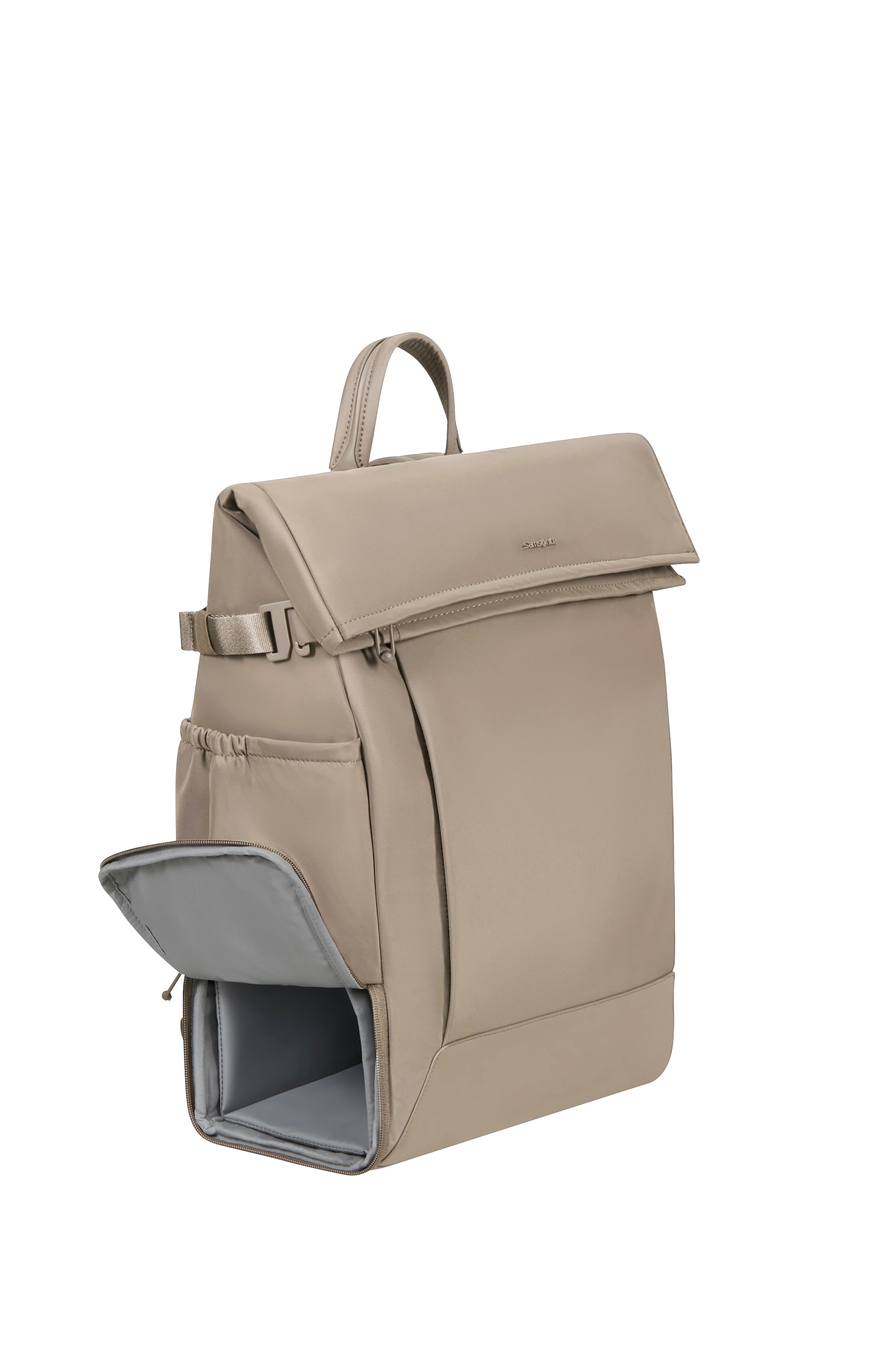 Samsonite Notebookrucksack »ESSENTIS Jana Ina Zarrella 25/31 L 15.6" RFID« RFID Softes, mattes Nylon, federleicht mit herausnehmbarer Trennwand