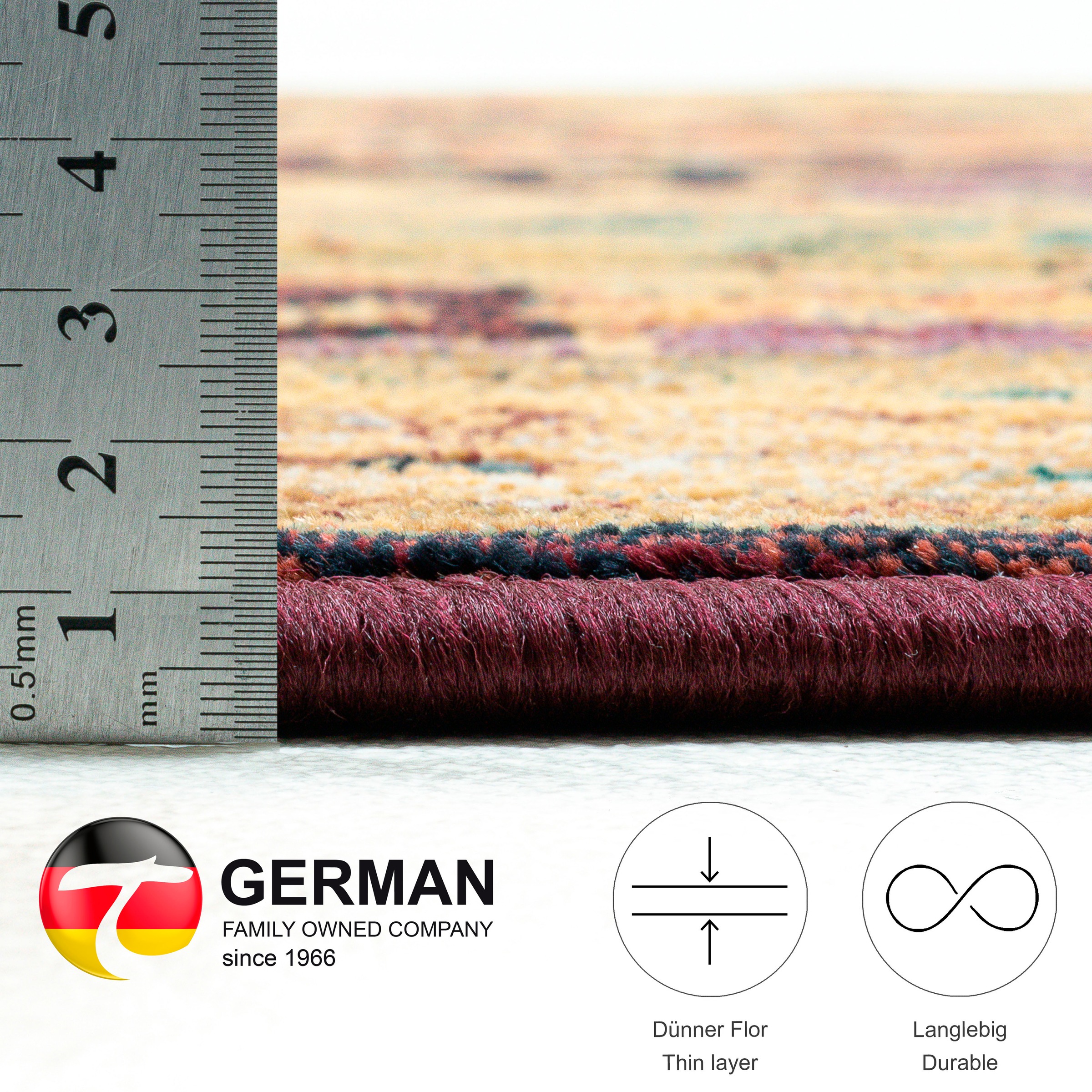 THEKO Läufer »Gabiro 208«, rechteckig, 10 mm Höhe, Teppich-Läufer, Orient-Optik, ideal im Flur & Schlafzimmer