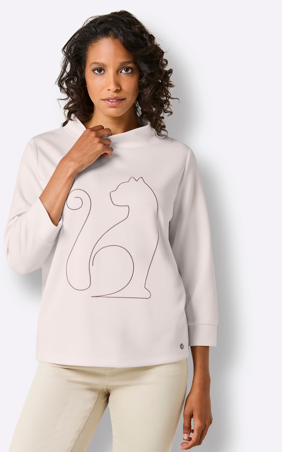 CREATION L PREMIUM 3/4-Arm-Shirt »Modal-Mix-Shirt« 1 tlg.