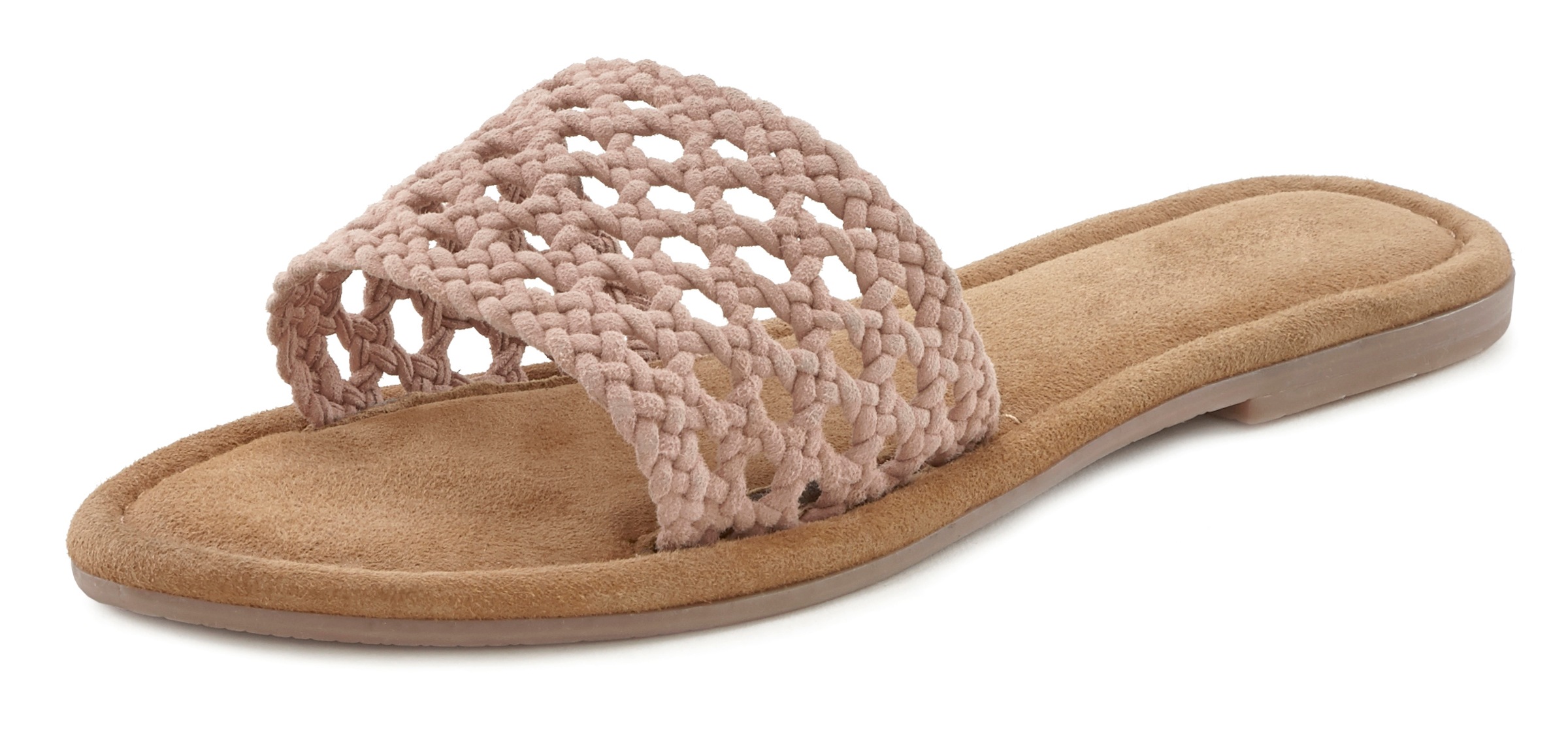 LASCANA Pantolette, aus Leder