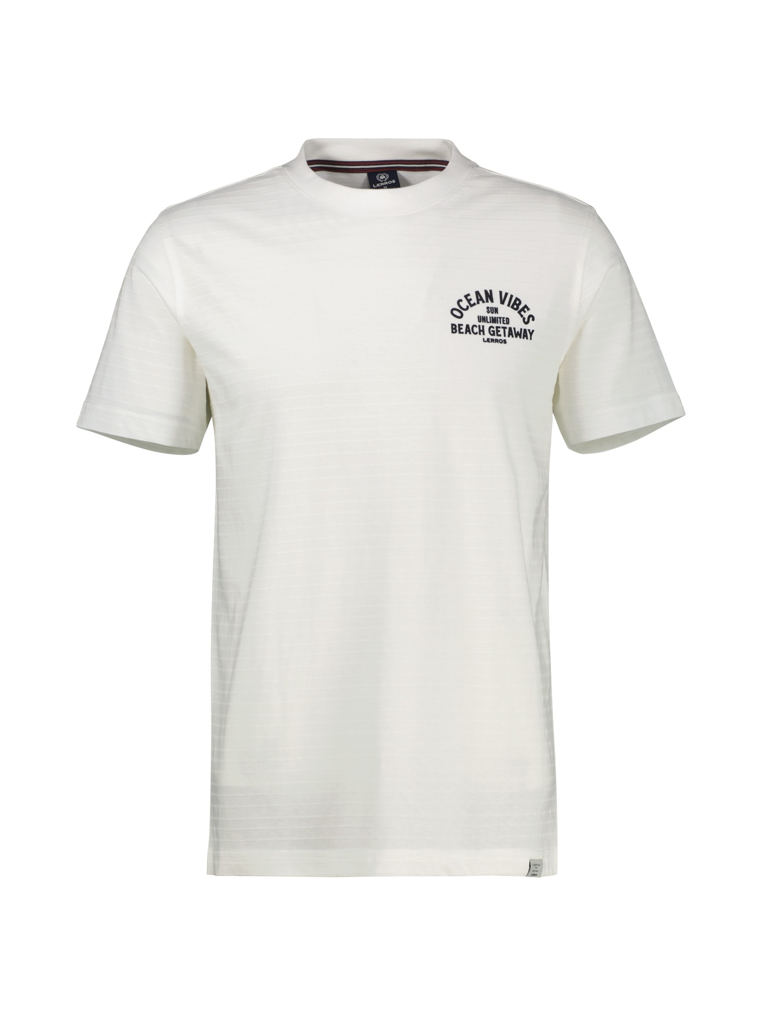LERROS T-Shirt »LERROS Gestreiftes T-Shirt mit Front und Backprint«