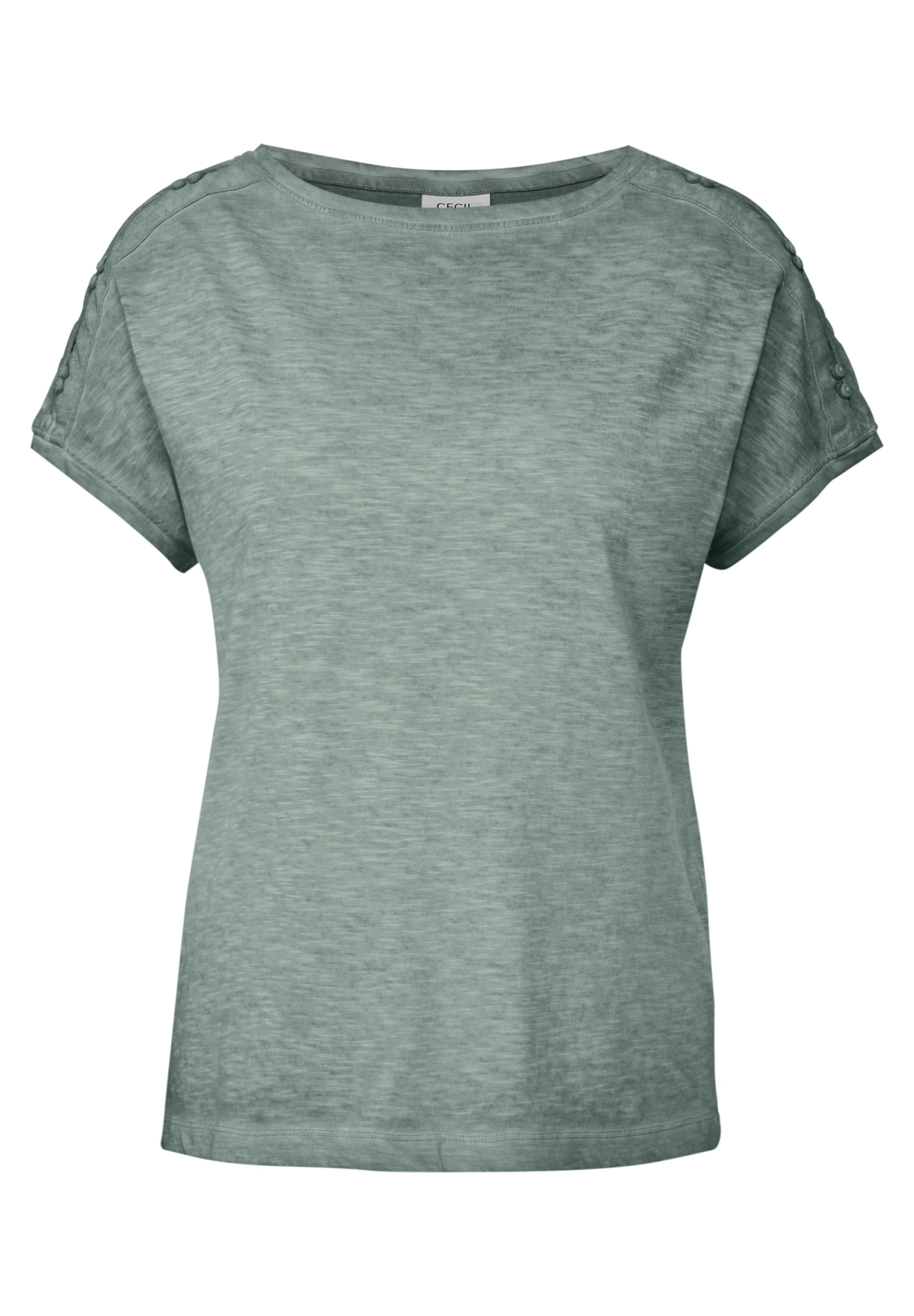 Cecil T-Shirt, mit Knopfdetails an der Schulter