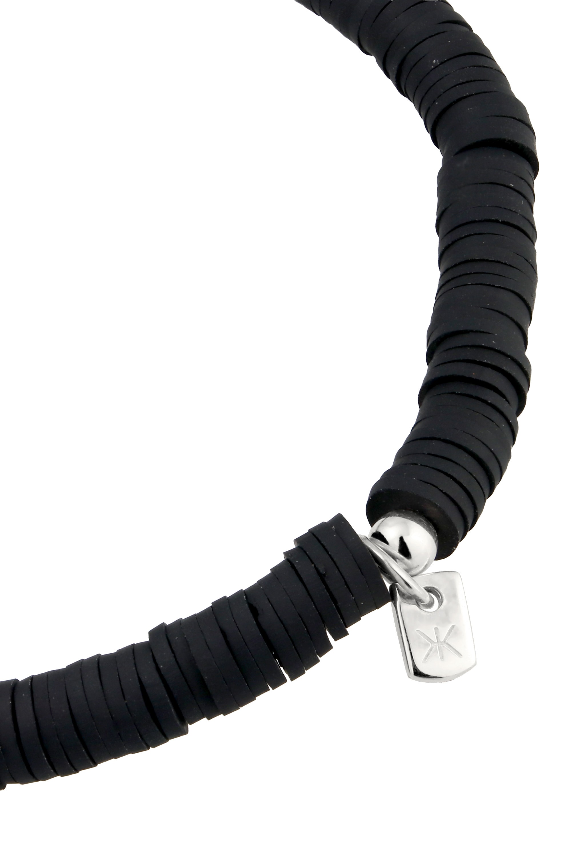 Kuzzoi Armkette »Armband Cornelian Rot Heishi Perlen 925 Sterling Silber«