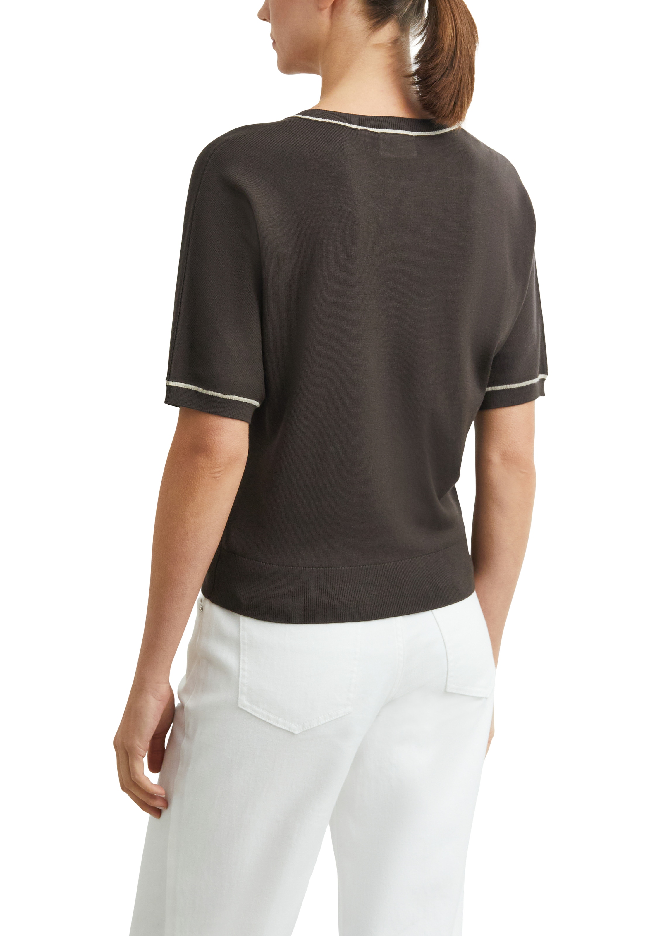Comma Strickpullover Sommer-Strickpullover / Halbarm / Viskose