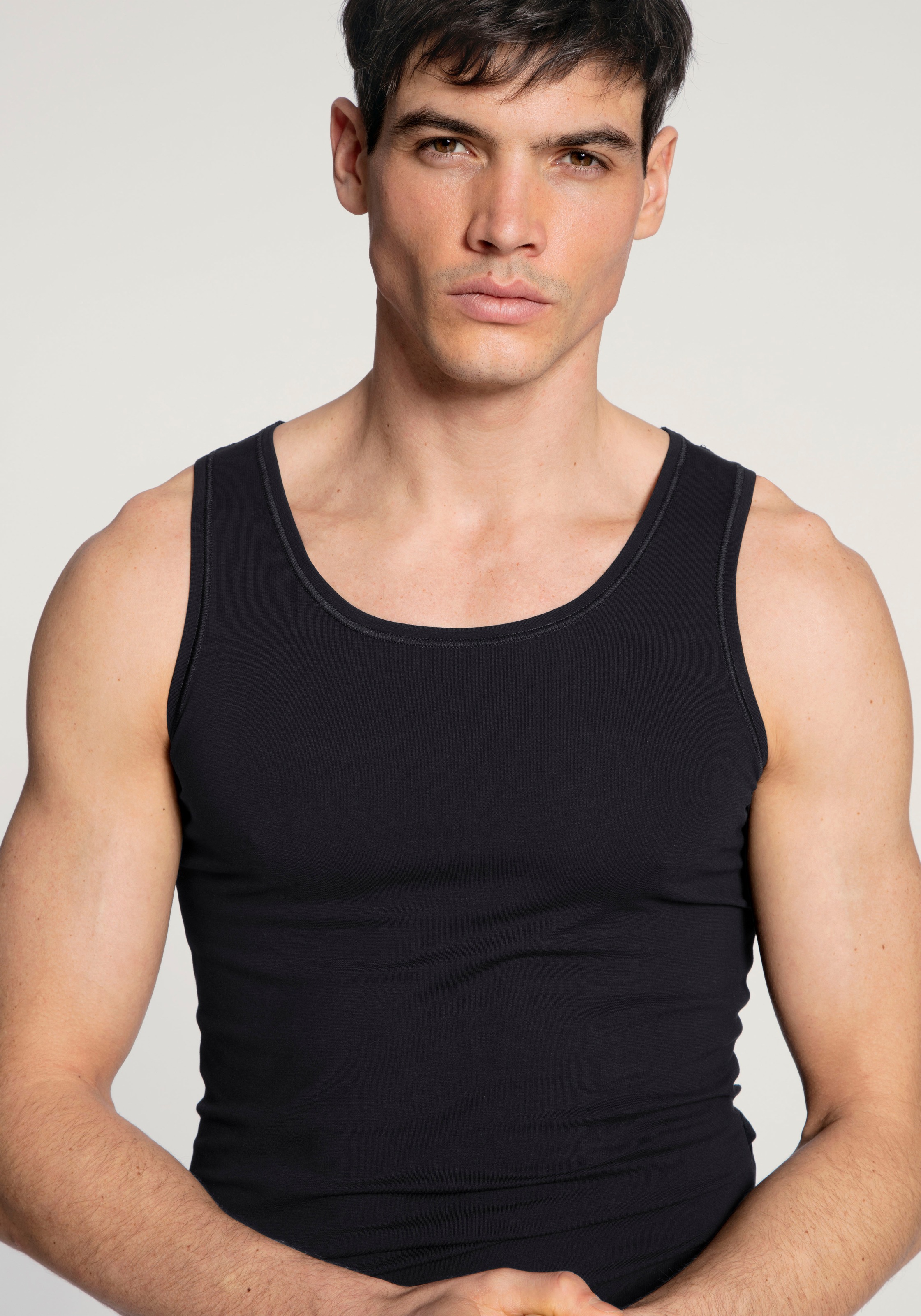 CALIDA Achseltop »Cotton Code«, mit Rundhals-Ausschnitt