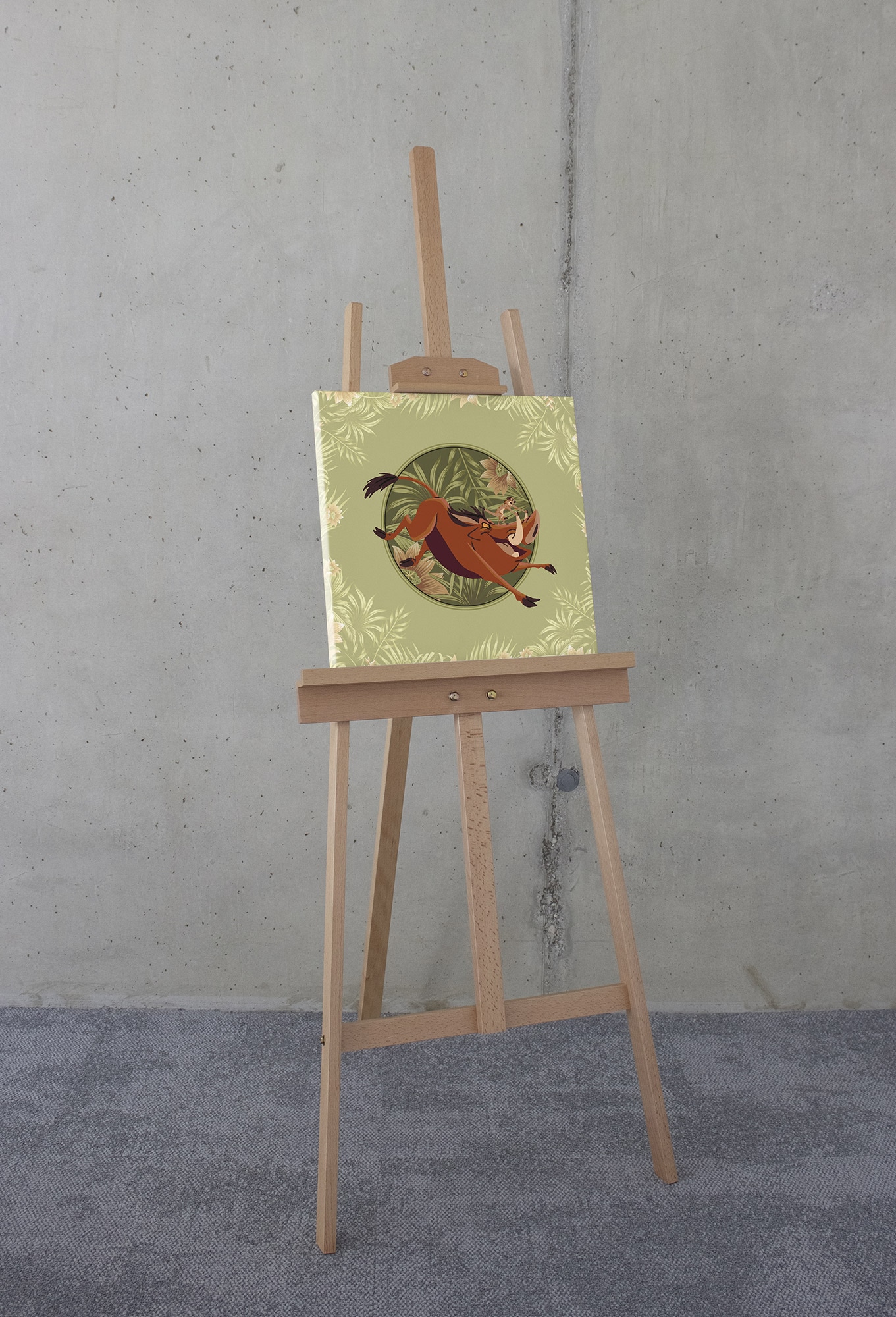 Komar Leinwandbild »Disney The Lion King Wild and Free Since 1994«, Disney, (1 St.), 40 x 40 cm (Breite x Höhe) - Kinderzimmer, Dekoration