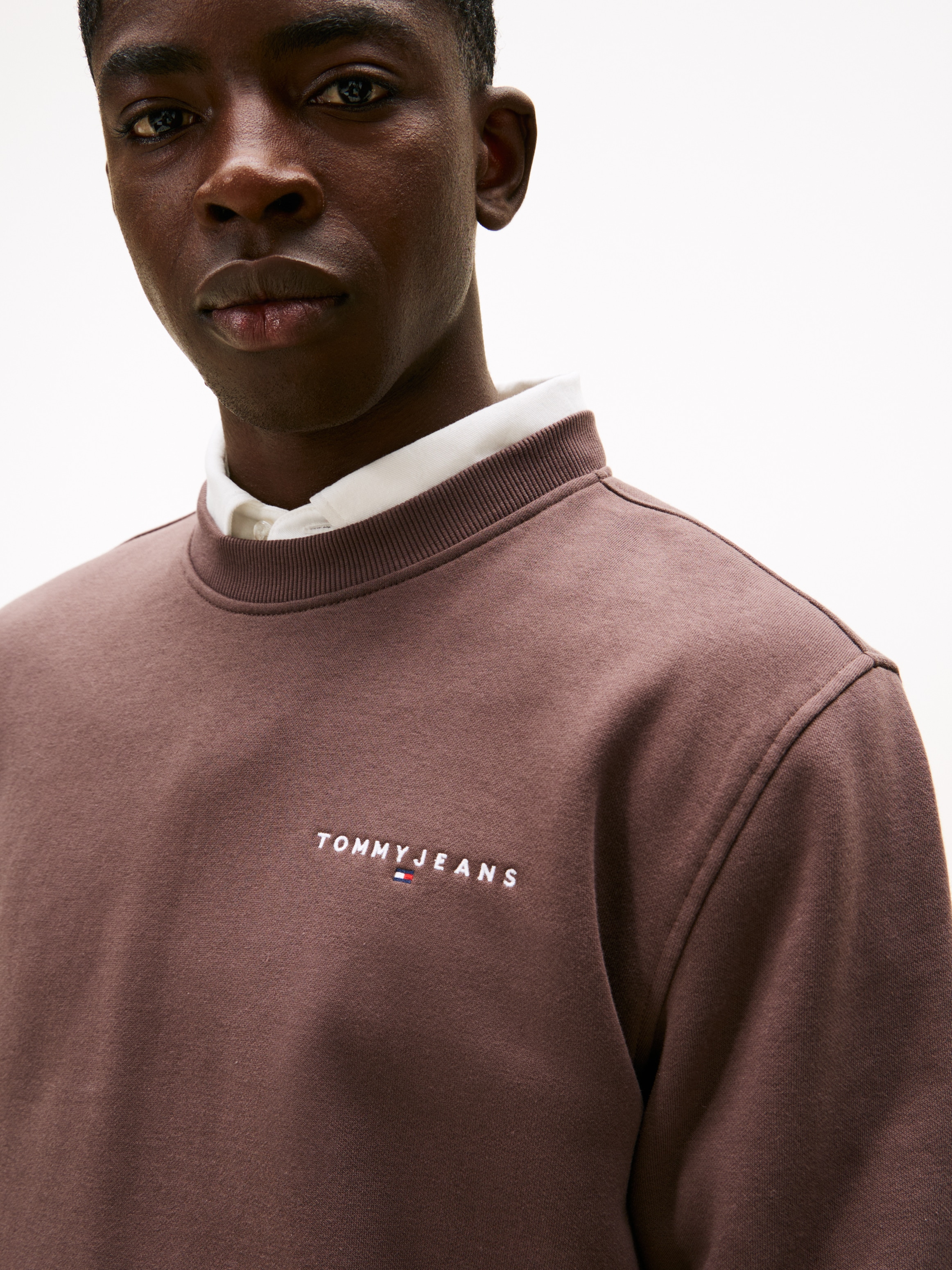 Tommy Jeans Sweatshirt »TJM REG LINEAR CREW EXT«, mit Logostickerei
