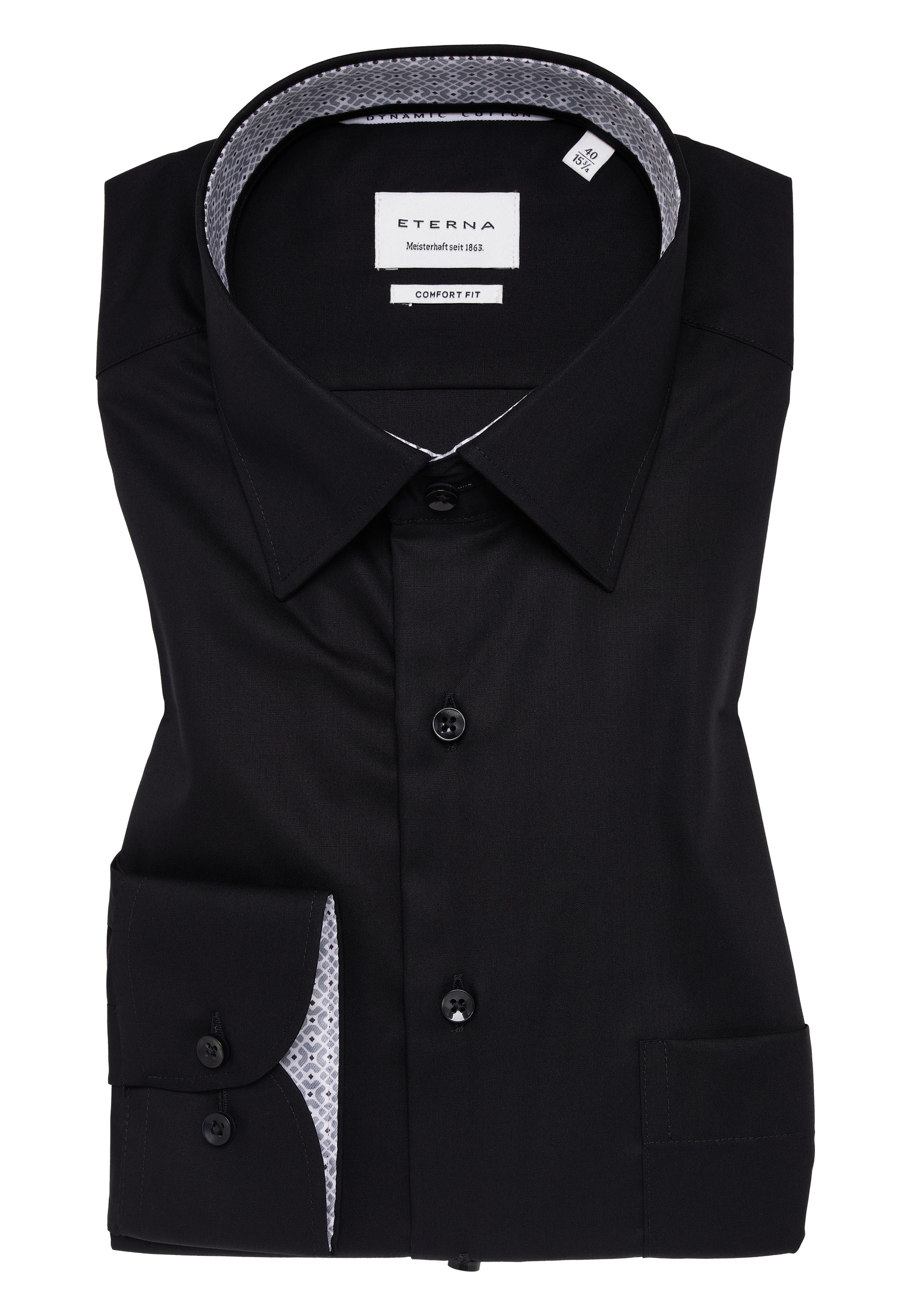 Eterna Langarmhemd »COMFORT FIT« NON IRON (bügelfrei)