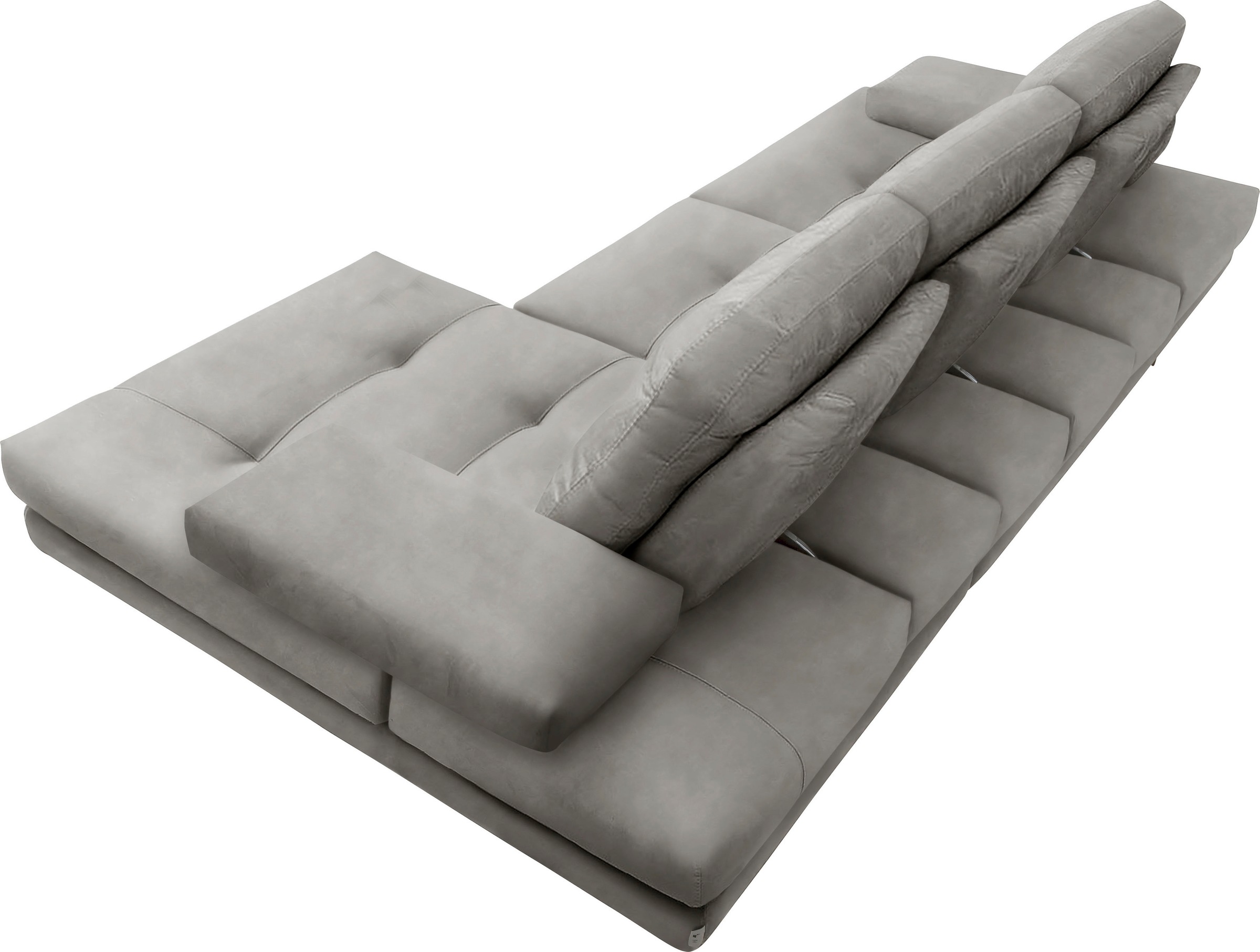 CALIA ITALIA Ecksofa »Toby Wing, L-Form, Designsofa mit sensationellem Sitzkomfort«, inklusive Sitztiefenverstellung, Füße in chrom glänzend