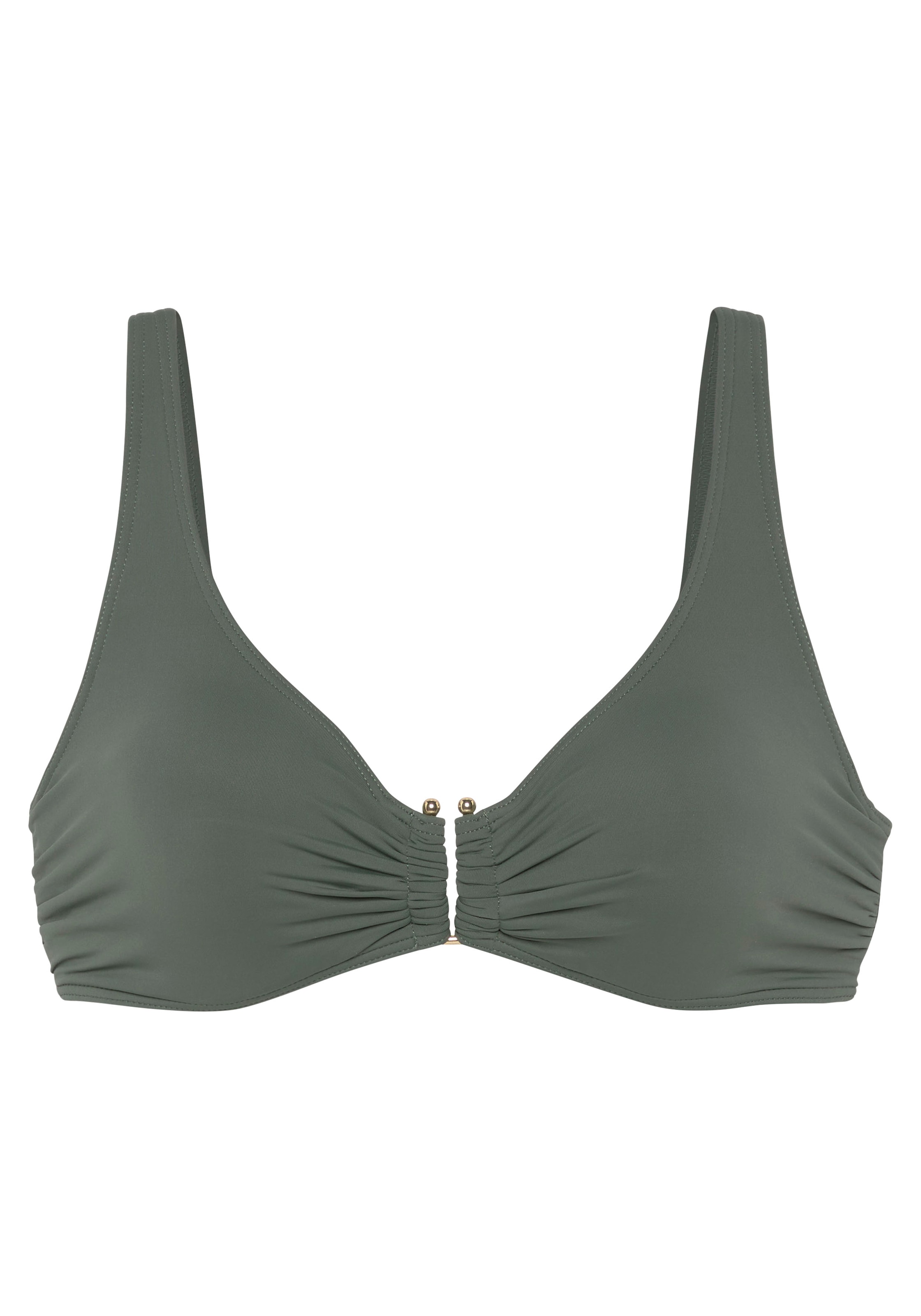 LASCANA Bügel-Bikini-Top »Italy«, mit goldfarbigen Accessoire