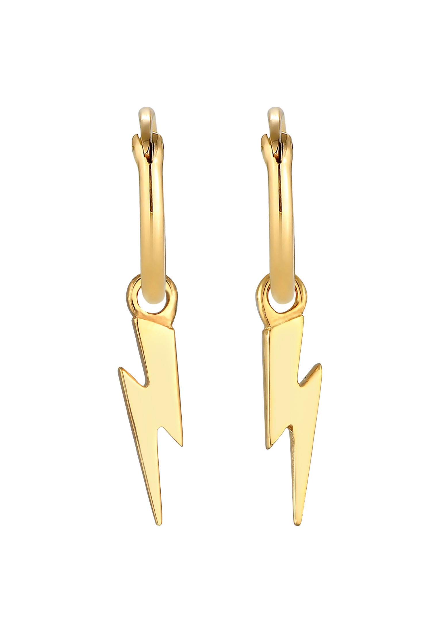 Elli Premium Paar Creolen »Ohrringe Creolen Ohrhänger Blitz Symbol 925 Silber«