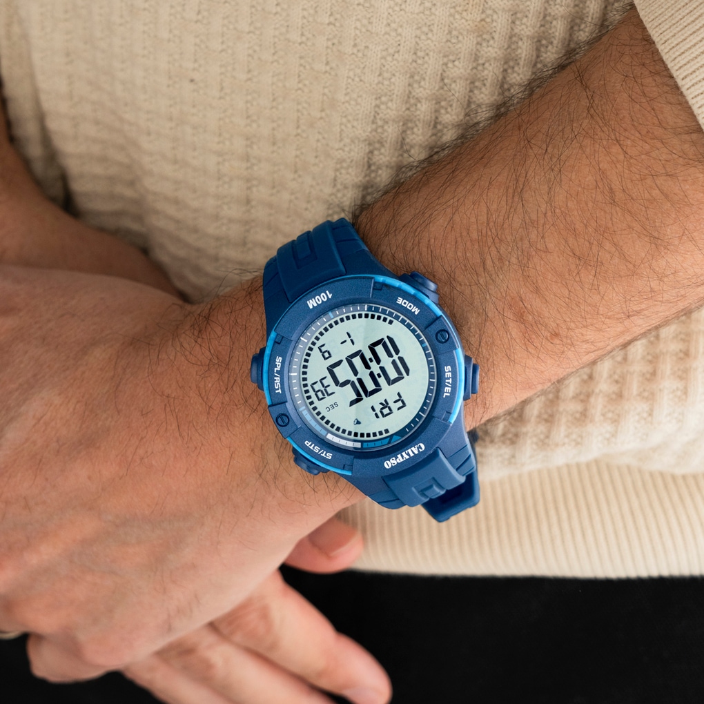 CALYPSO WATCHES Chronograph »Urban Digital« Quarzuhr, Armbanduhr, Herrenuhr, Silikonarmband, digital, Tag