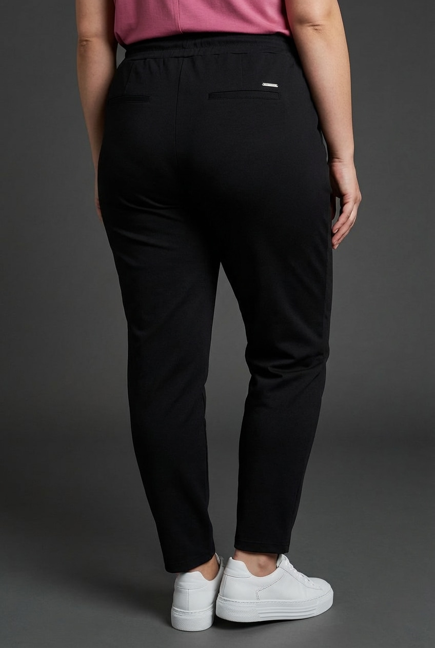 Laura Scott CURVE Jogger Pants  im sportiven Look aus formstabilem, elastischem Stoff - GROSSE GRÖSSE