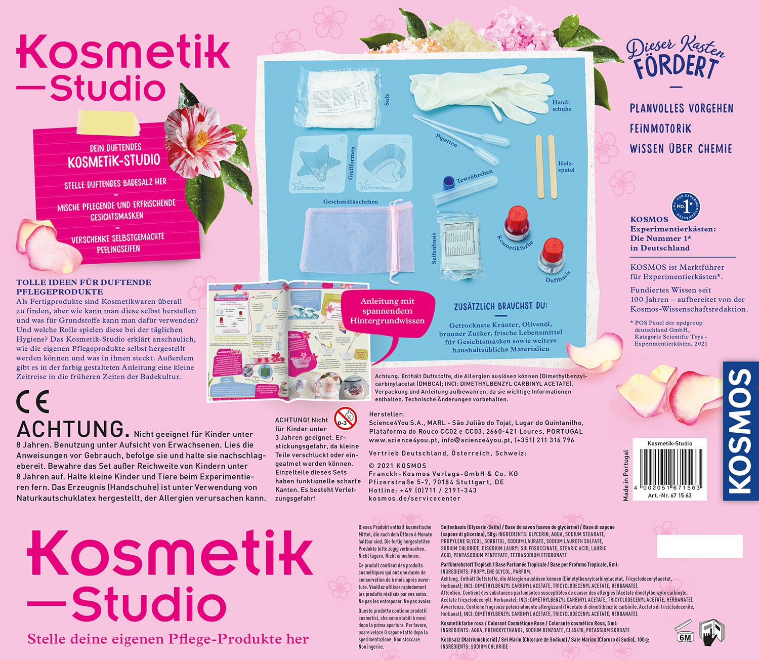 Kosmos Experimentierkasten »Kosmetik-Studio«, Made in Europe
