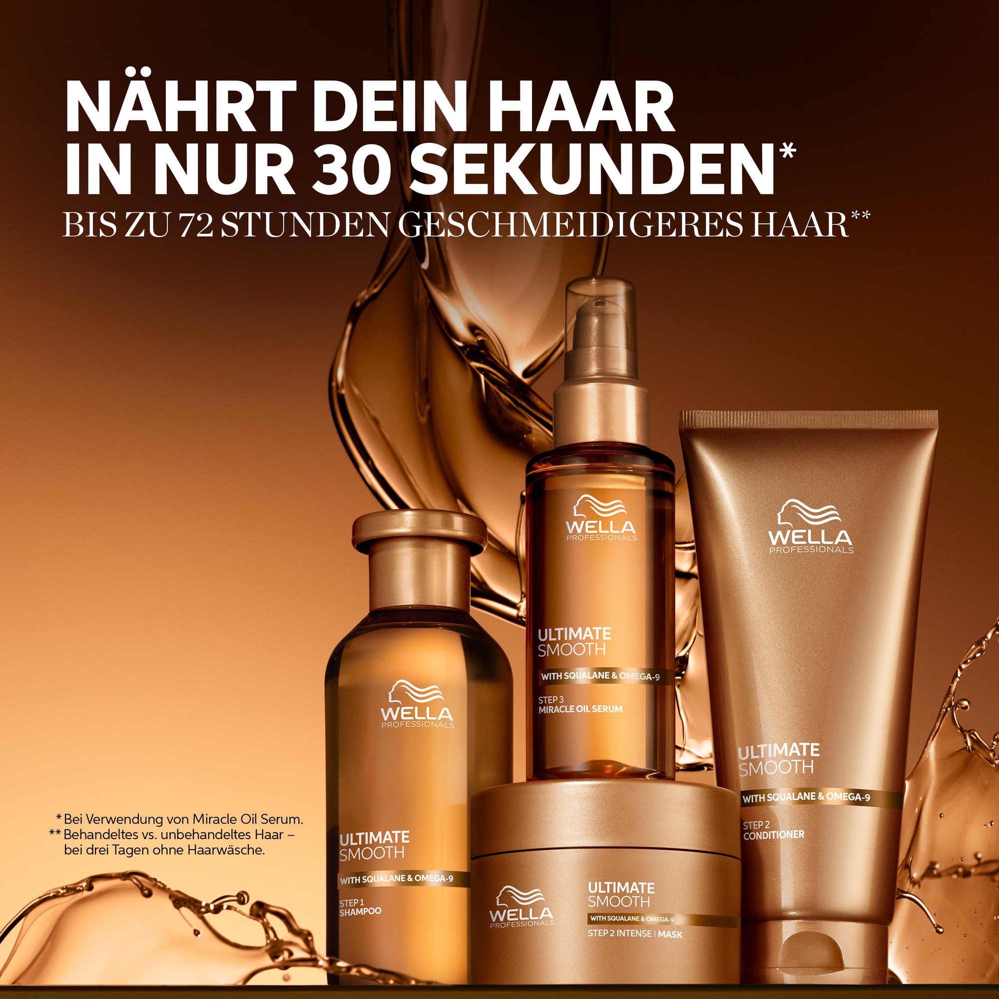 Wella Professionals Haarmaske »Ultimate Smooth Mask« ultimativer Glanz, sorgt für weiches Haar, pflegend