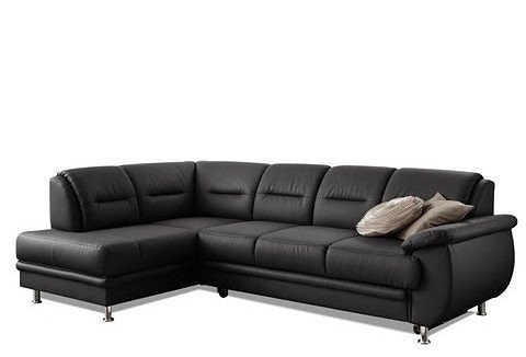 sit&more Ecksofa »Mailand L-Form, B: 250 cm, Leder, Komfortsitzhöhe 46 cm« optional Bettfunktion