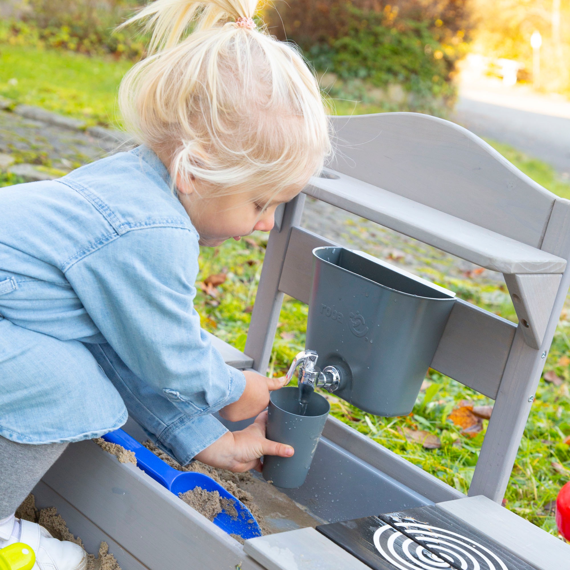 roba® Outdoor-Spielküche »Mobile Matschküche BBQ, aus Holz«, FSC® - schützt Wald - weltweit