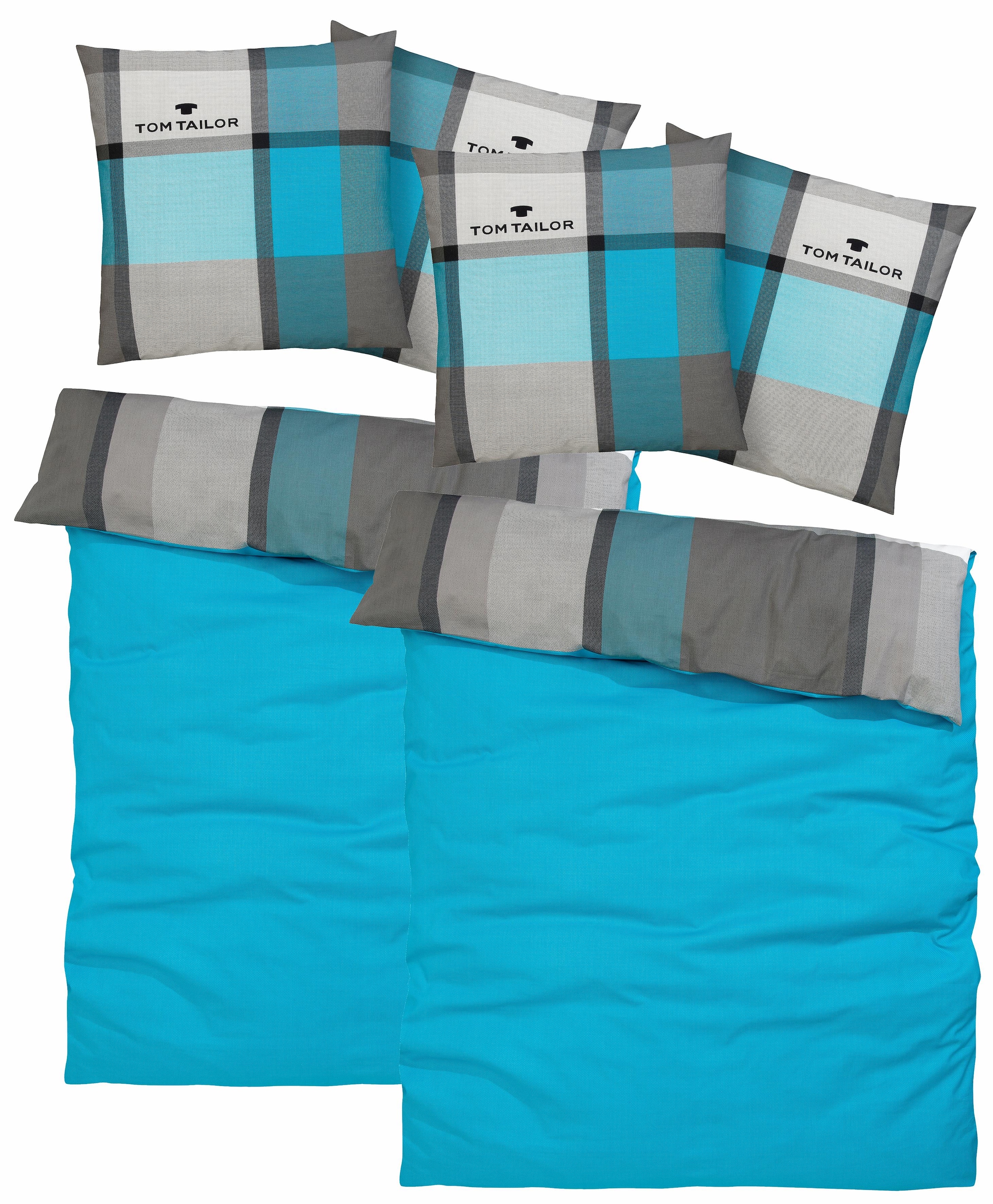 TOM TAILOR HOME Bettwäsche »Lenny in Gr. 135x200 oder 155x220 cm«, mit GRATIS-Zugabe: Kissenhülle